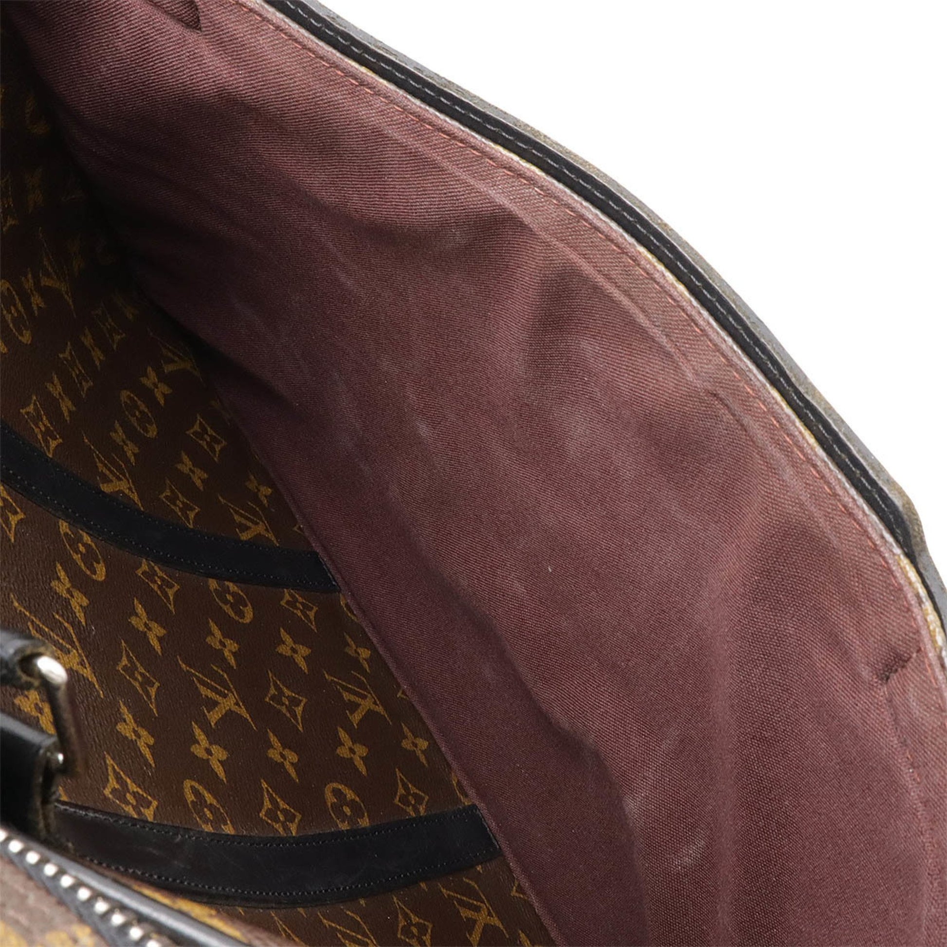 Louis Vuitton Porte Documents Voyage, Brown, Leather, briefcase