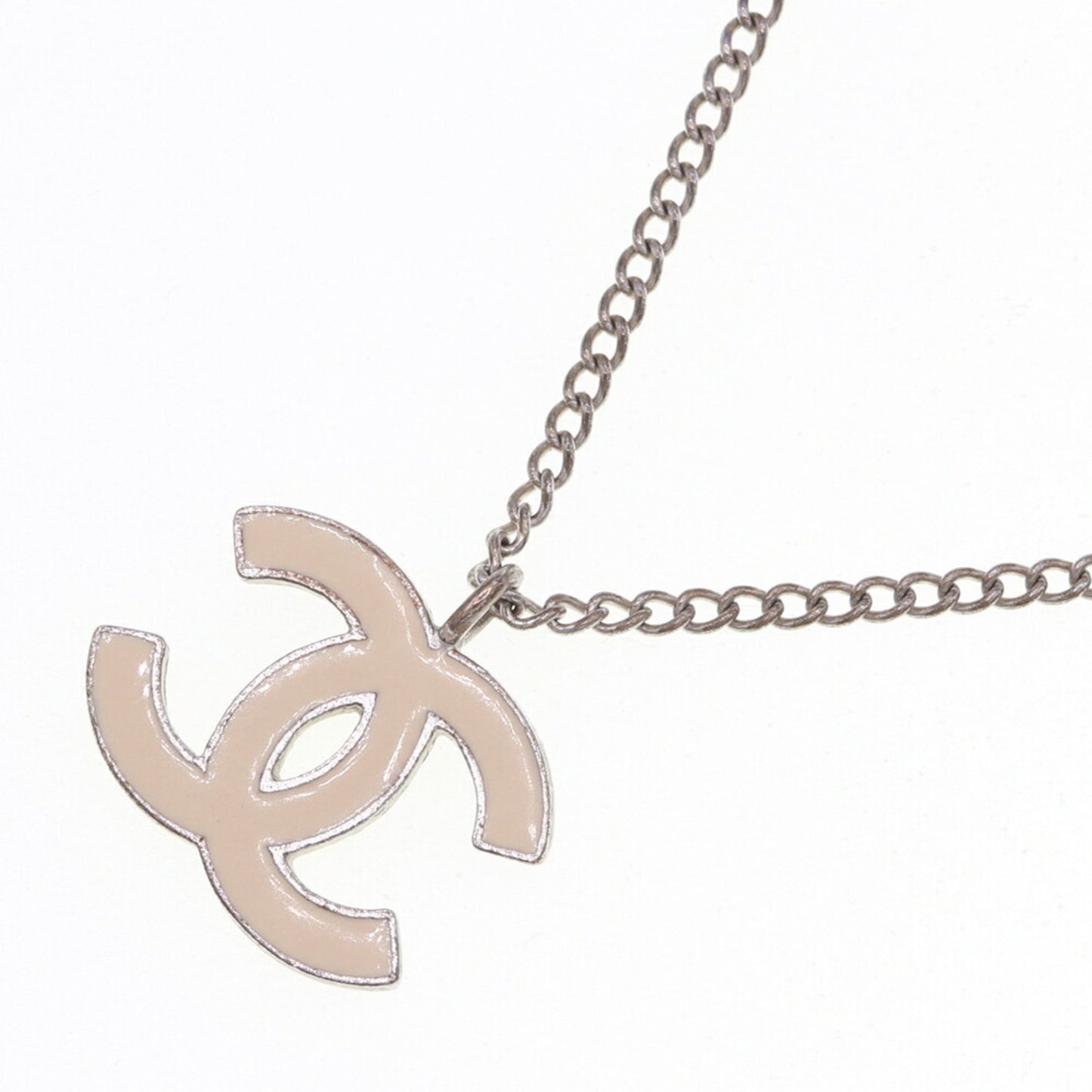 Chanel Coco Mark, Beige, Metal, necklace