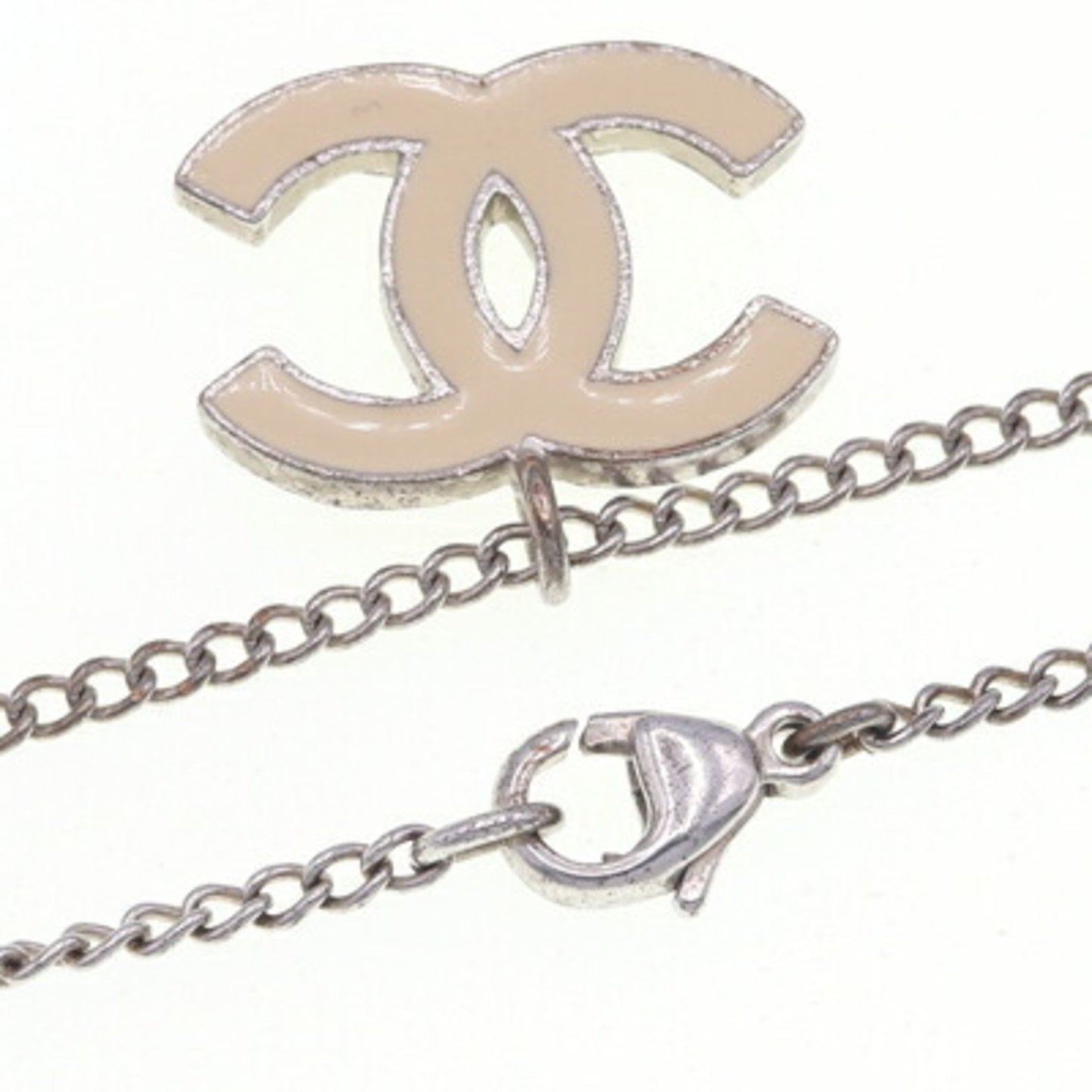 Chanel Coco Mark, Beige, Metal, necklace