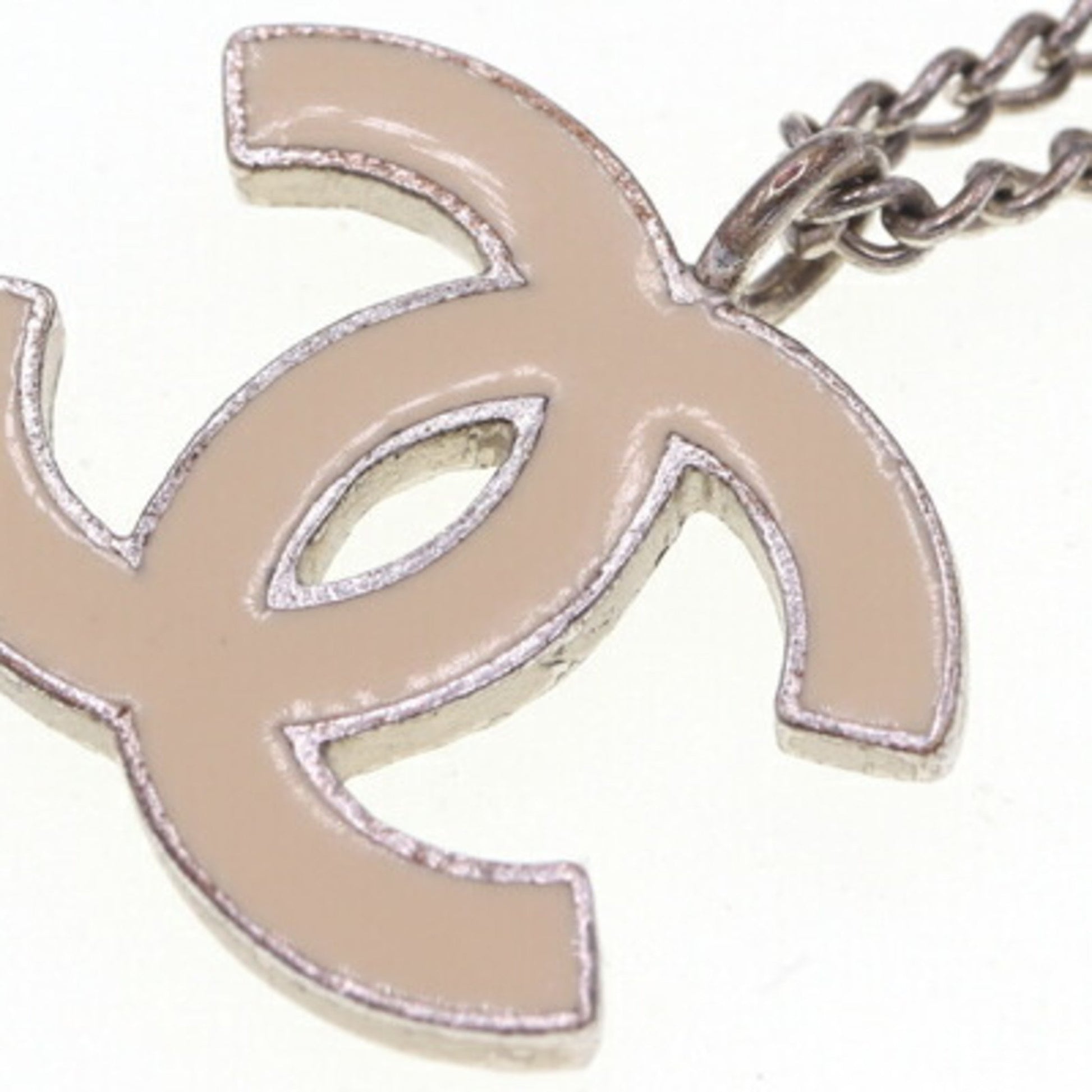 Chanel Coco Mark, Beige, Metal, necklace