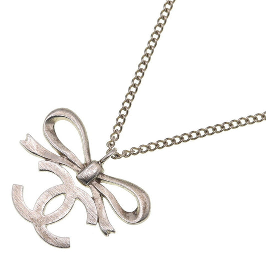 Chanel Coco Mark, Silver, Metal, necklace