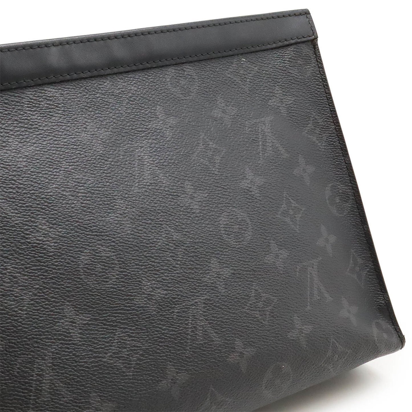 Louis Vuitton Pochette voyage, Black, Canvas, clutch