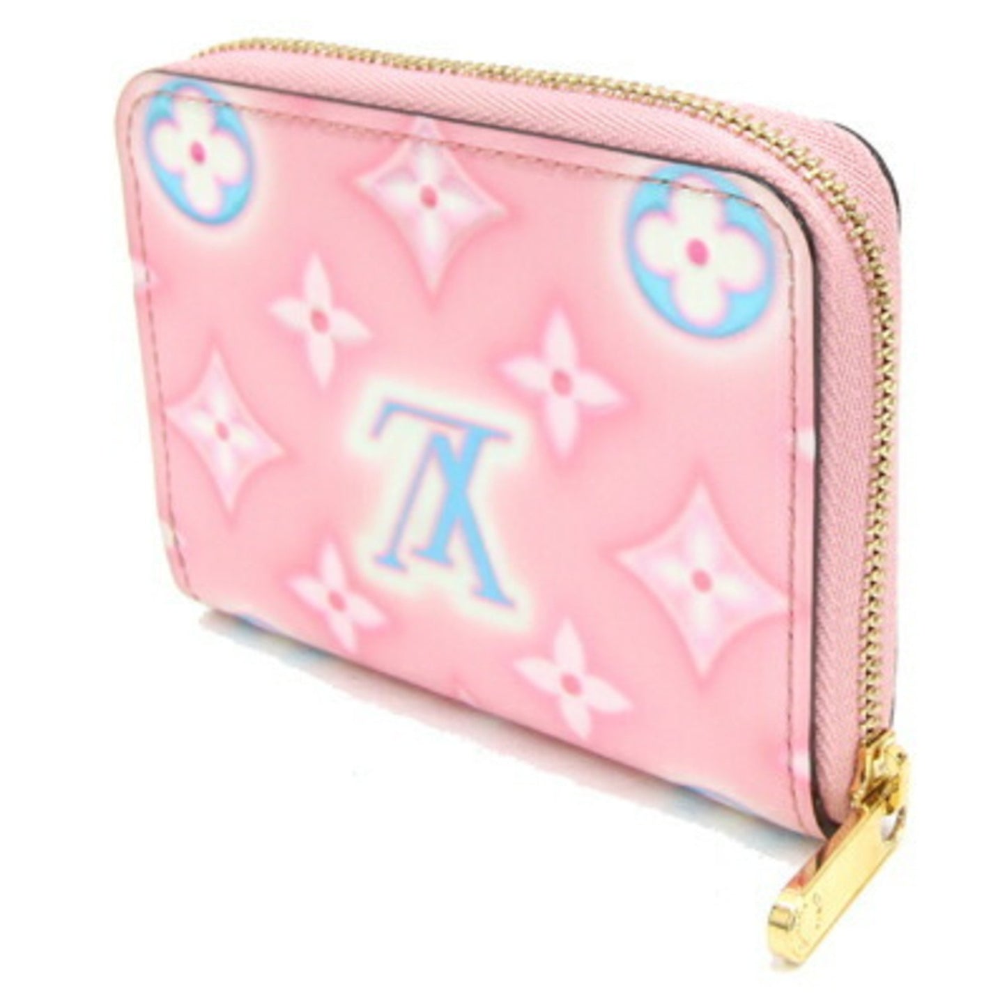 Louis Vuitton Zippy coin purse, Pink, Canvas, wallet