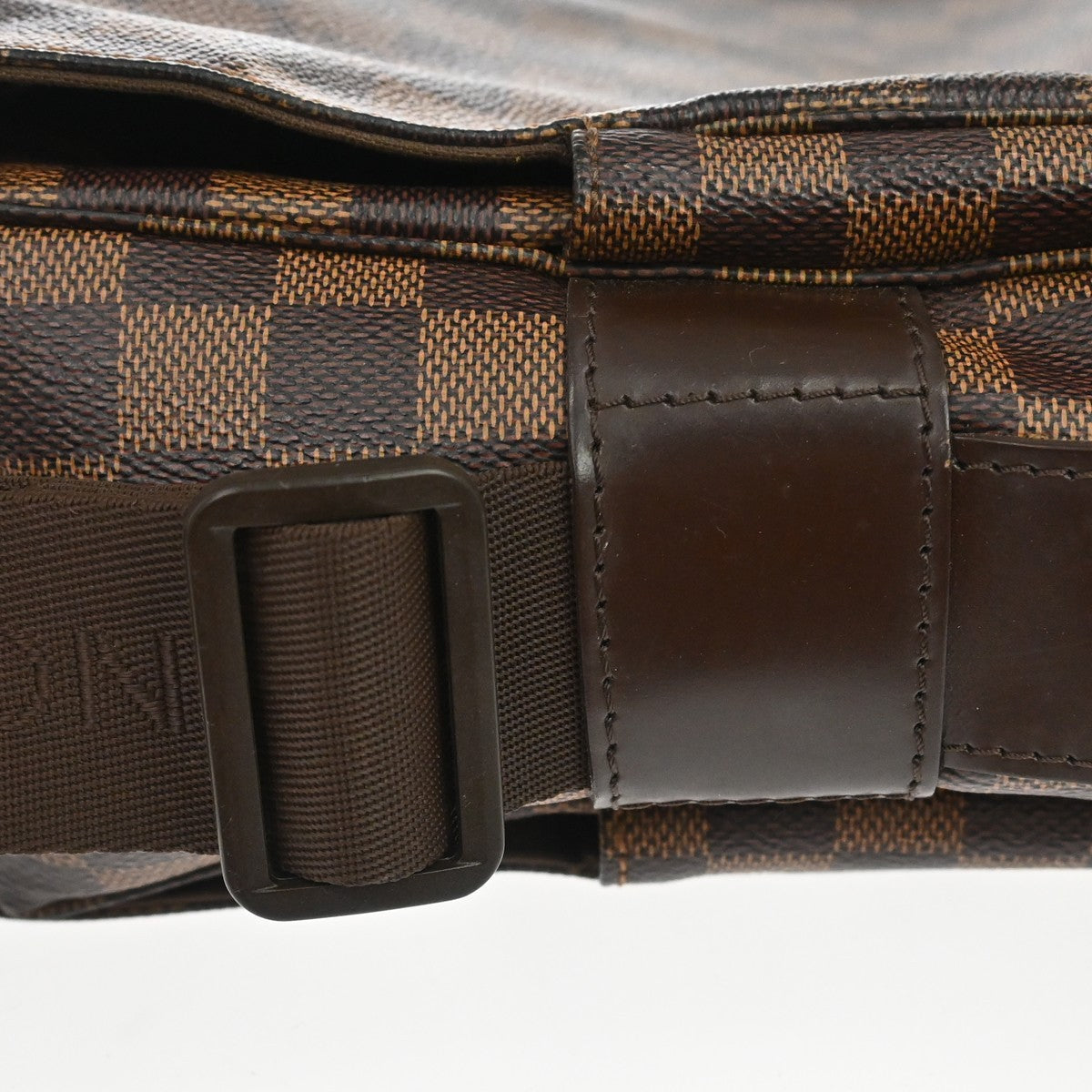 Louis Vuitton Naviglio Damier, Brown, Canvas, Handbag