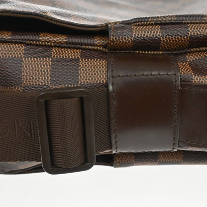 Louis Vuitton Naviglio Damier, Brown, Canvas, Handbag