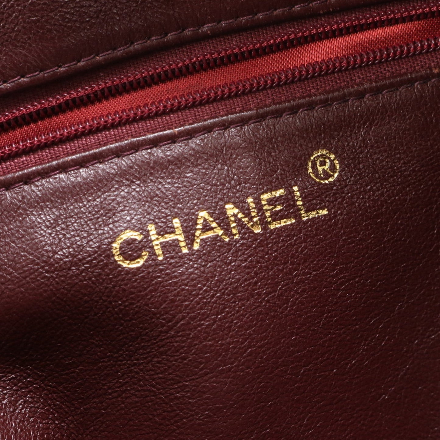 Chanel Camera, Burgundy, Leather, shoulder