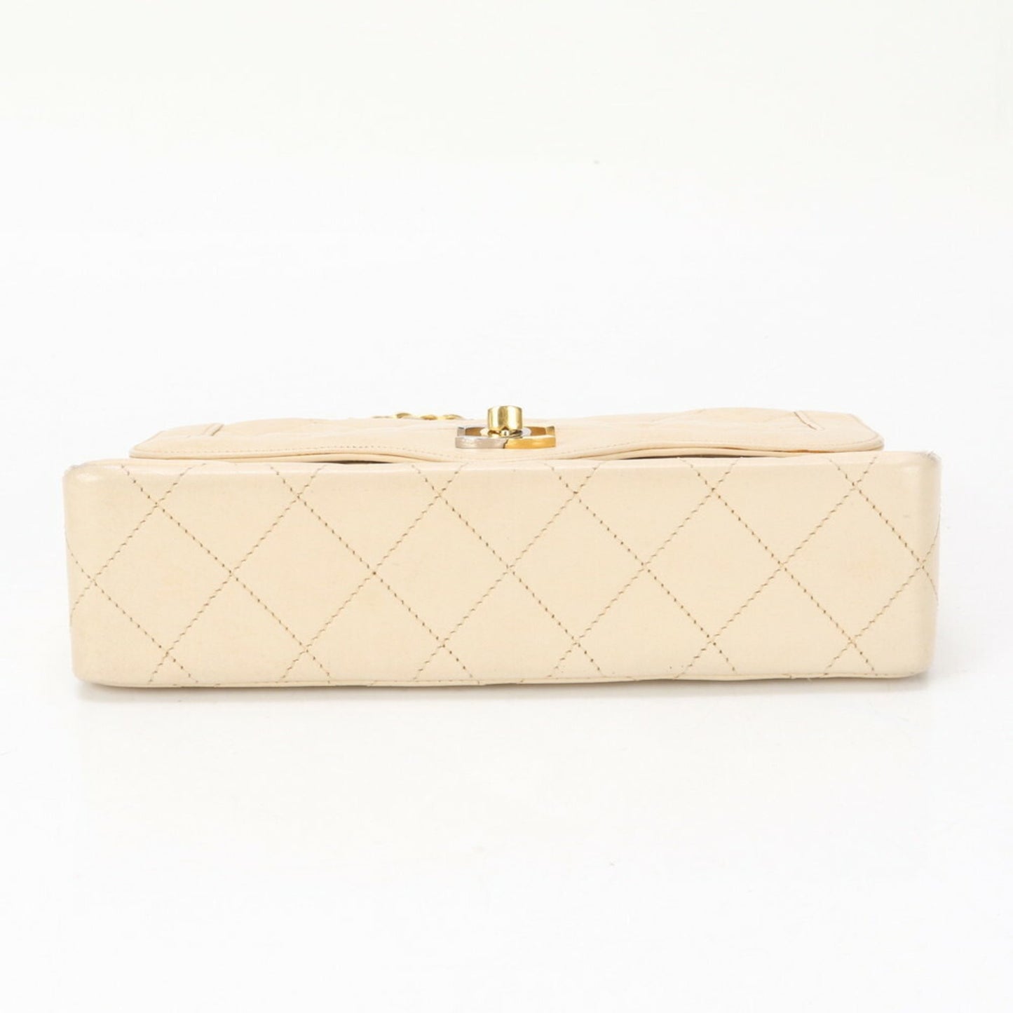 Chanel Flap bag, Beige, Leather, handbag