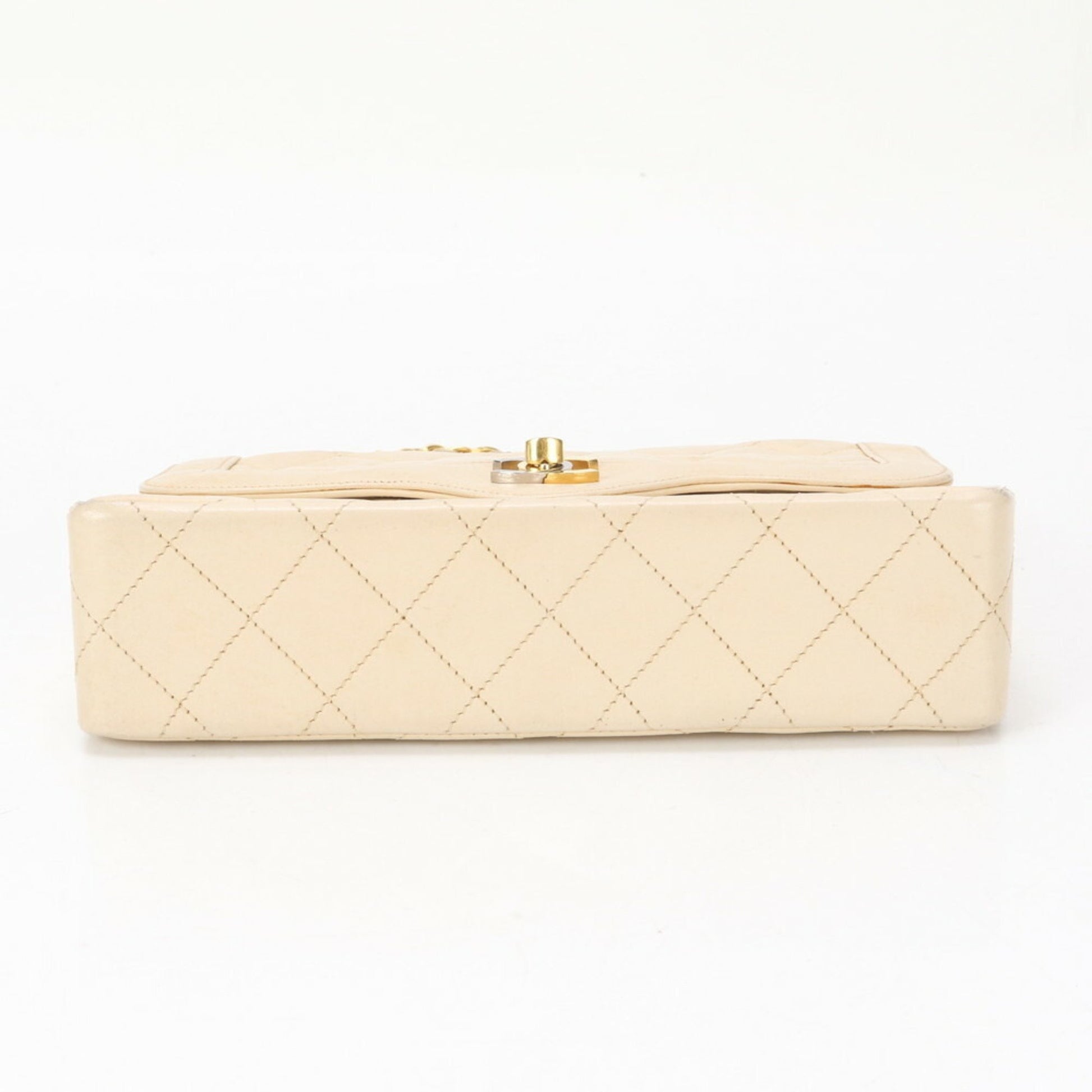 Chanel Flap bag, Beige, Leather, handbag