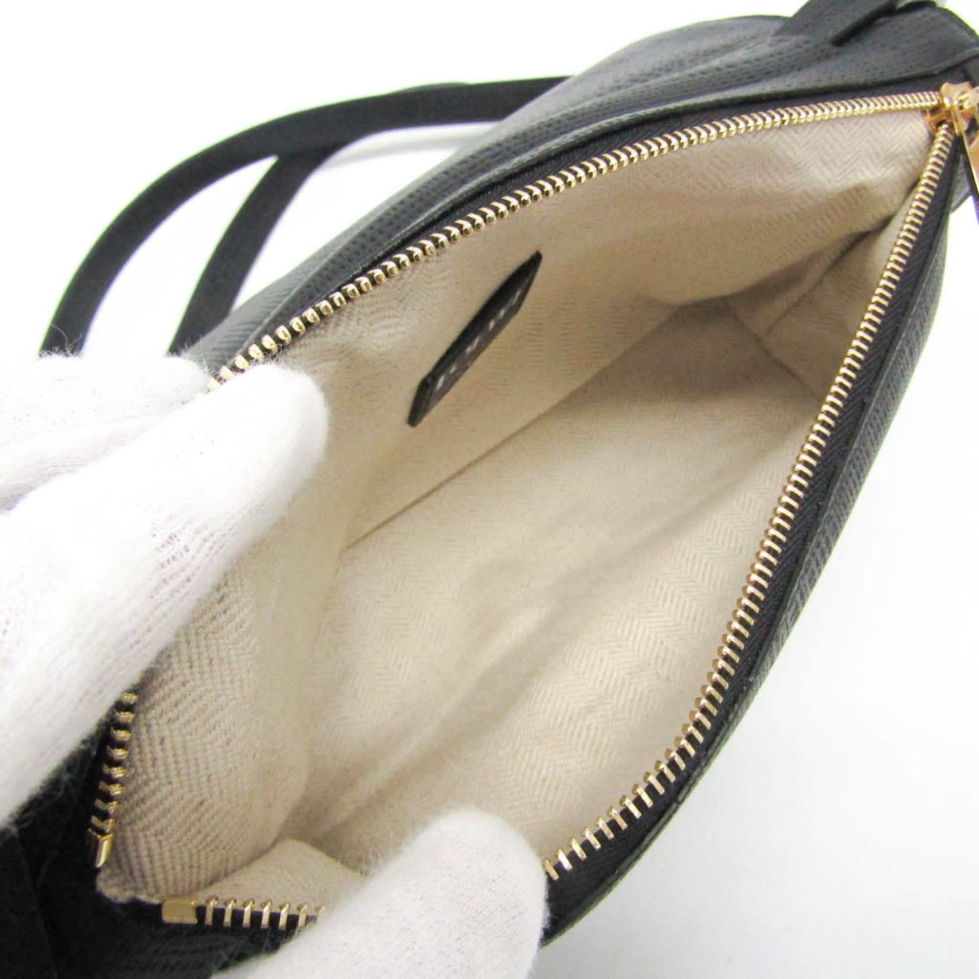 Loewe Anagram, Black, Leather, shoulder