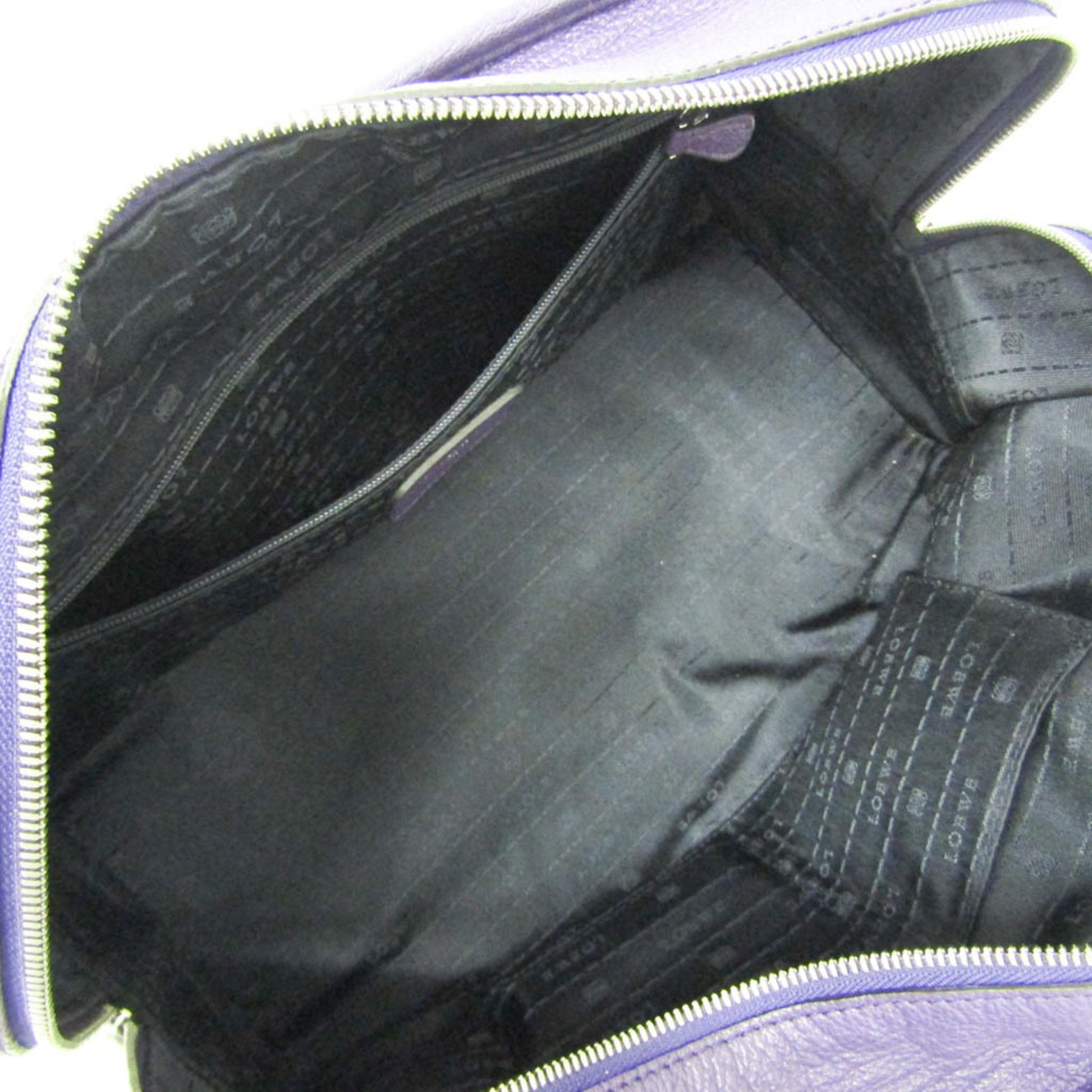 Loewe, Purple, Leather, handbag
