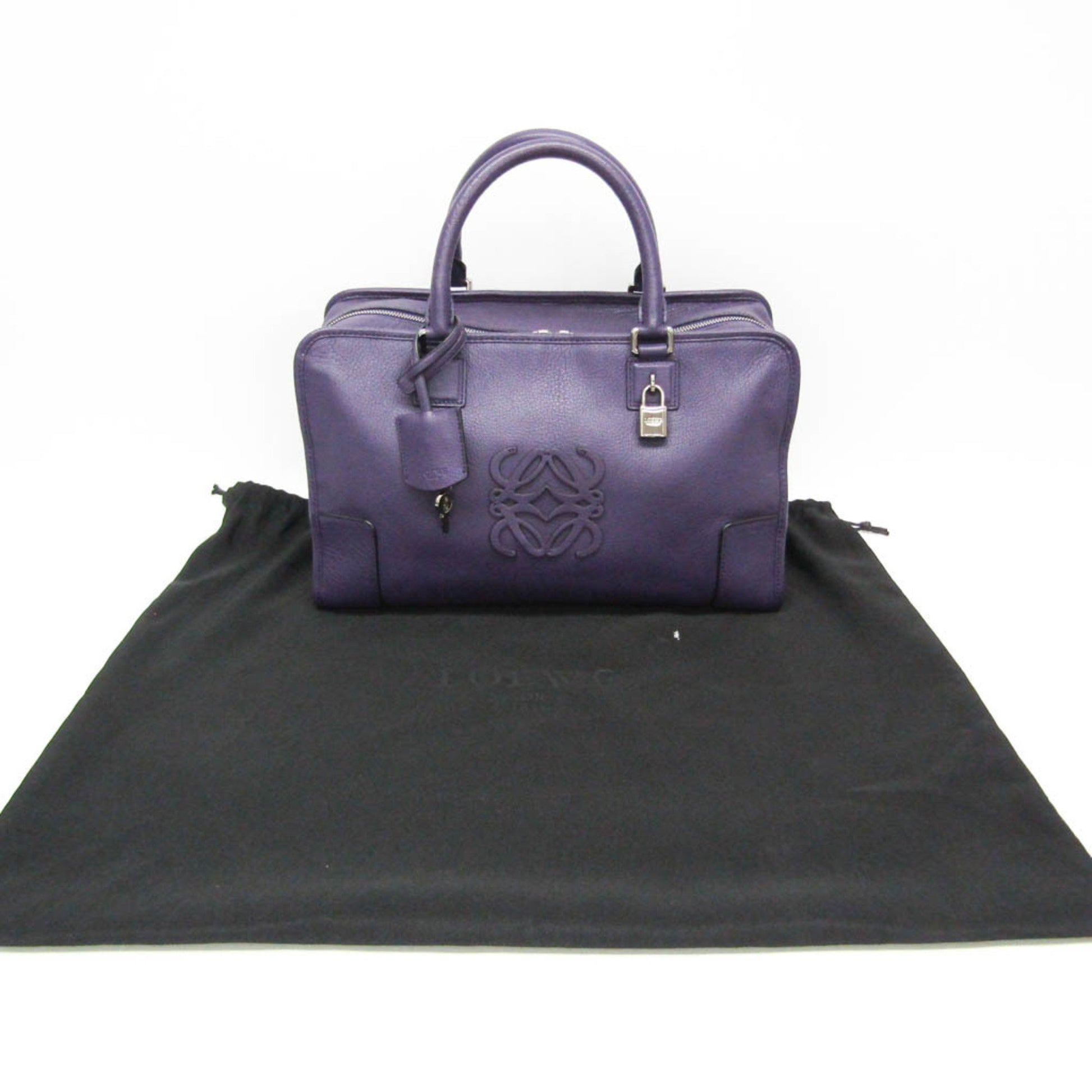 Loewe, Purple, Leather, handbag