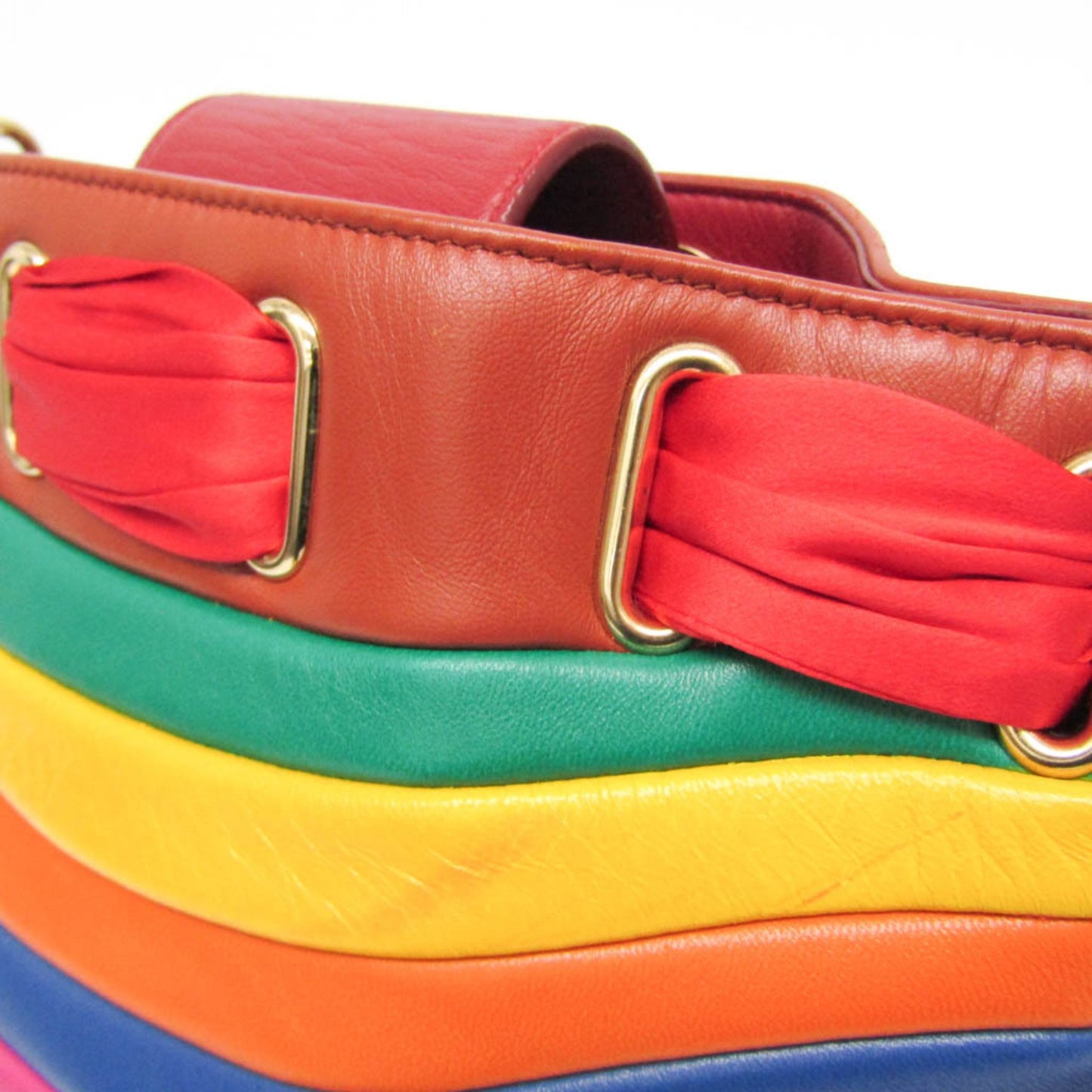 Salvatore Ferragamo Gancini, Multicolour, Leather, handbag