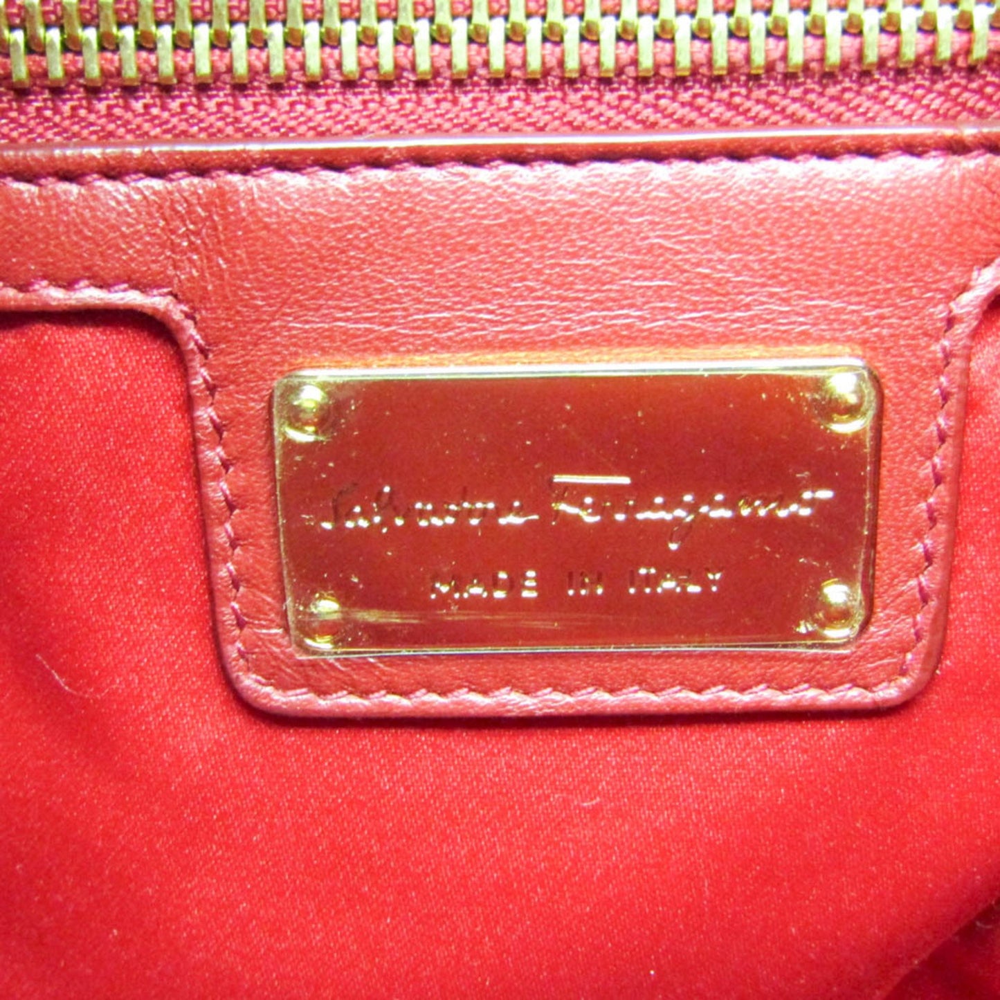 Salvatore Ferragamo Gancini, Multicolour, Leather, handbag