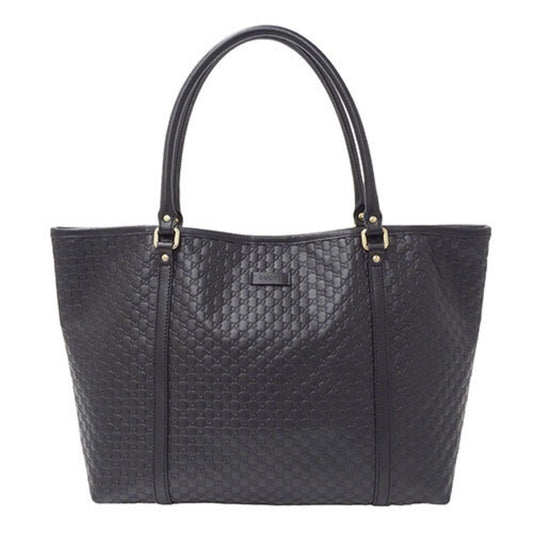 Gucci Guccissima, Black, Leather, tote