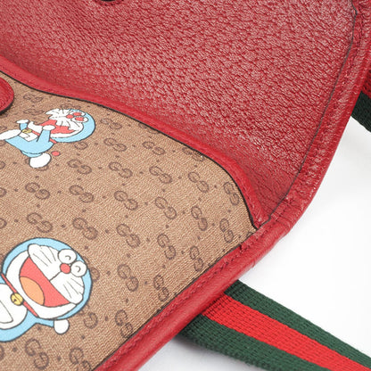 Gucci Doraemon, Brown, Canvas, shoulder