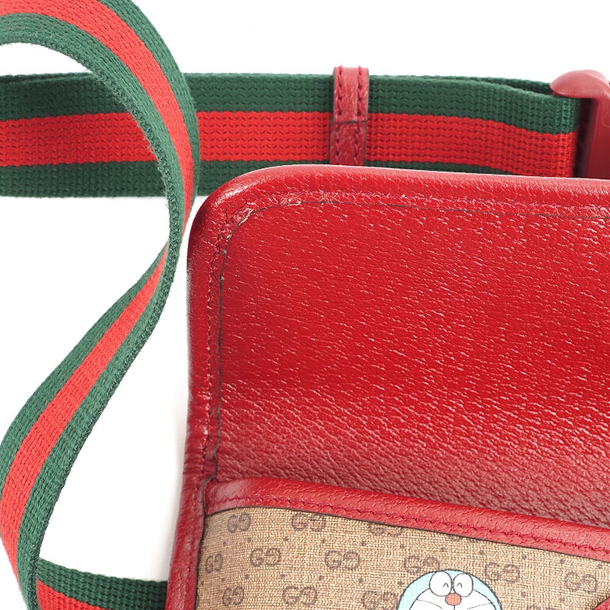 Gucci Doraemon, Brown, Canvas, shoulder