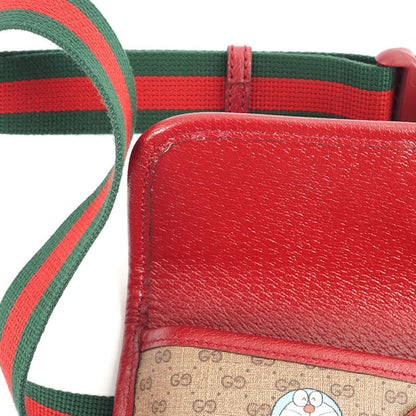 Gucci Doraemon, Brown, Canvas, shoulder