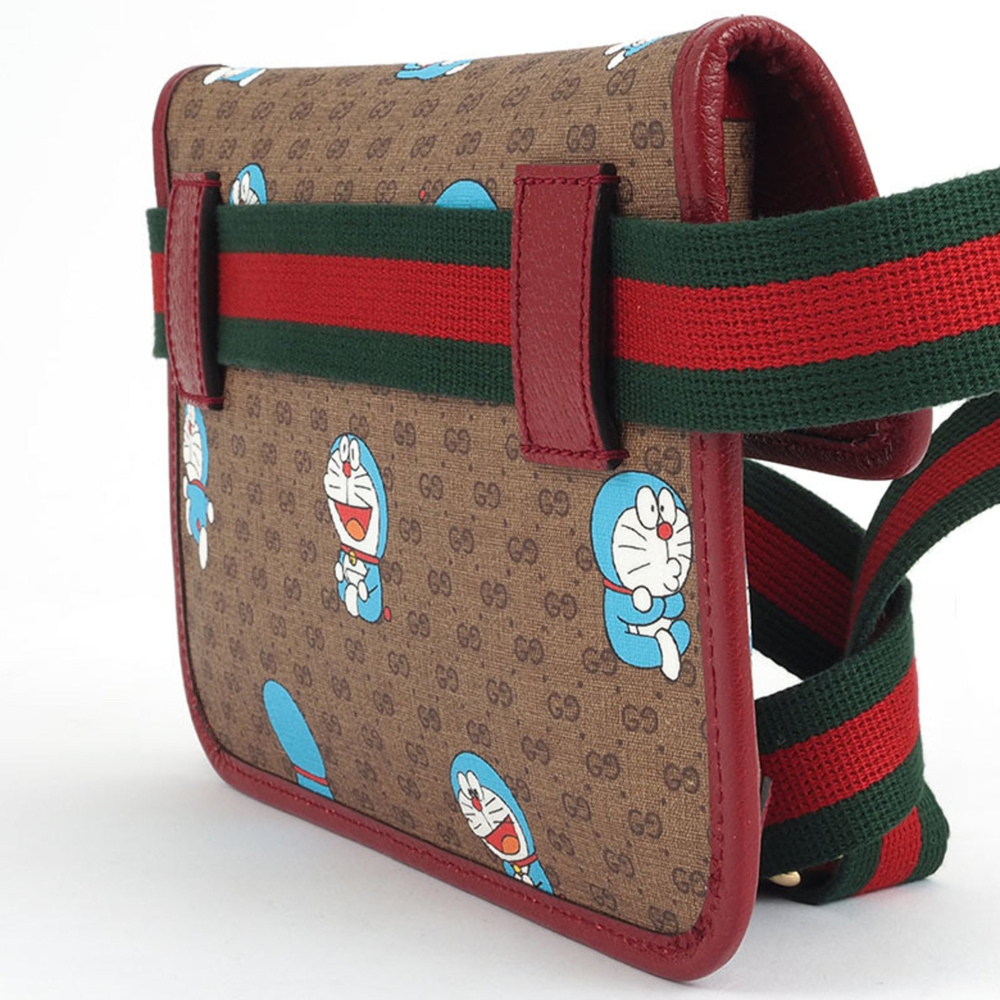 Gucci Doraemon, Brown, Canvas, shoulder