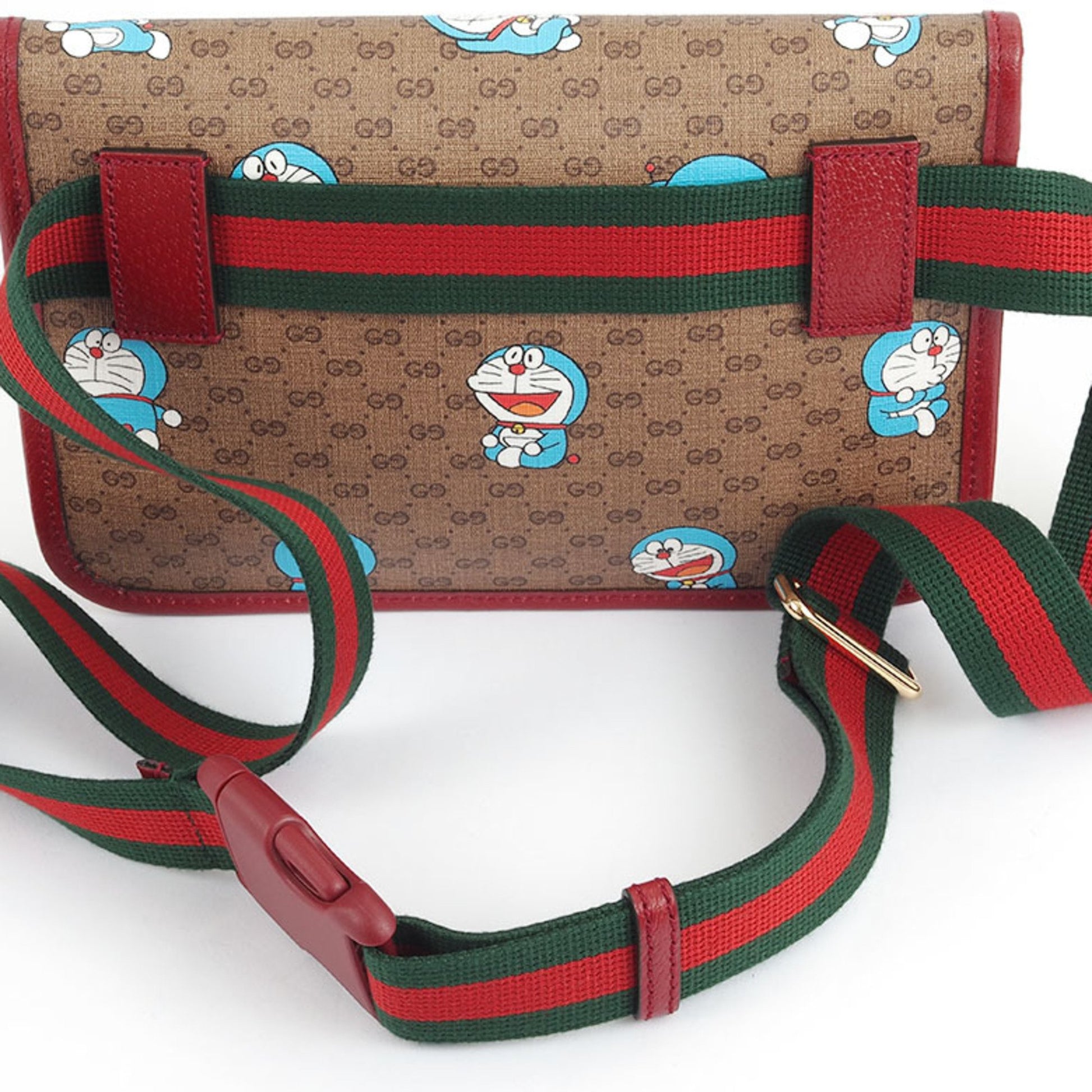 Gucci Doraemon, Brown, Canvas, shoulder