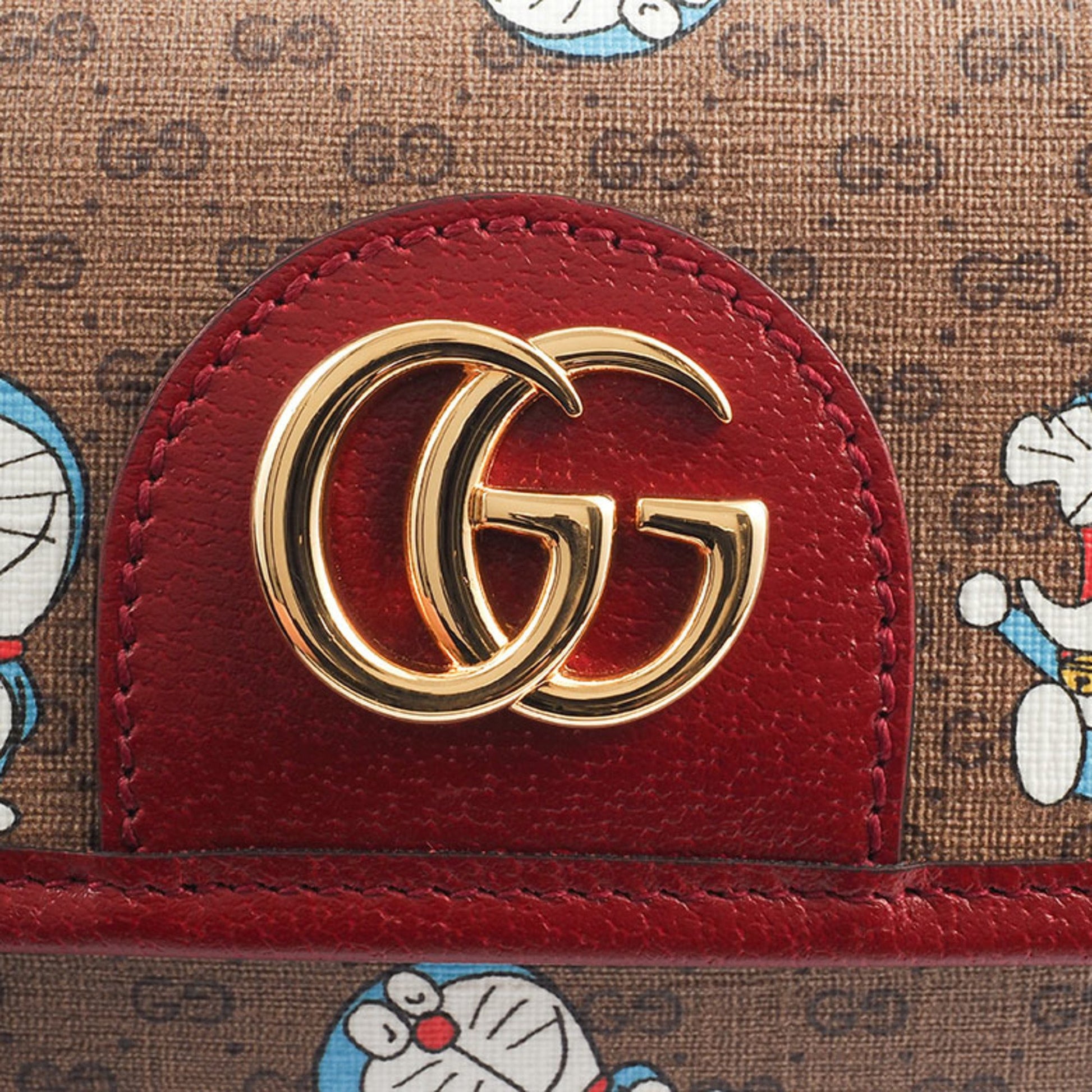 Gucci Doraemon, Brown, Canvas, shoulder