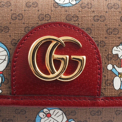 Gucci Doraemon, Brown, Canvas, shoulder