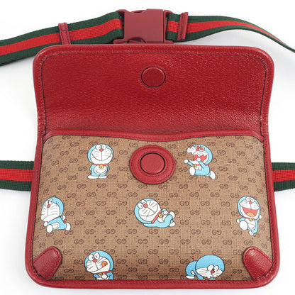 Gucci Doraemon, Brown, Canvas, shoulder
