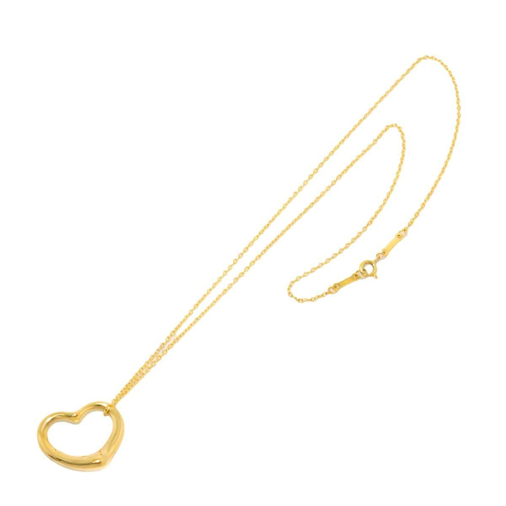 Tiffany & Co Open Heart, Gold, Yellow Gold, necklace