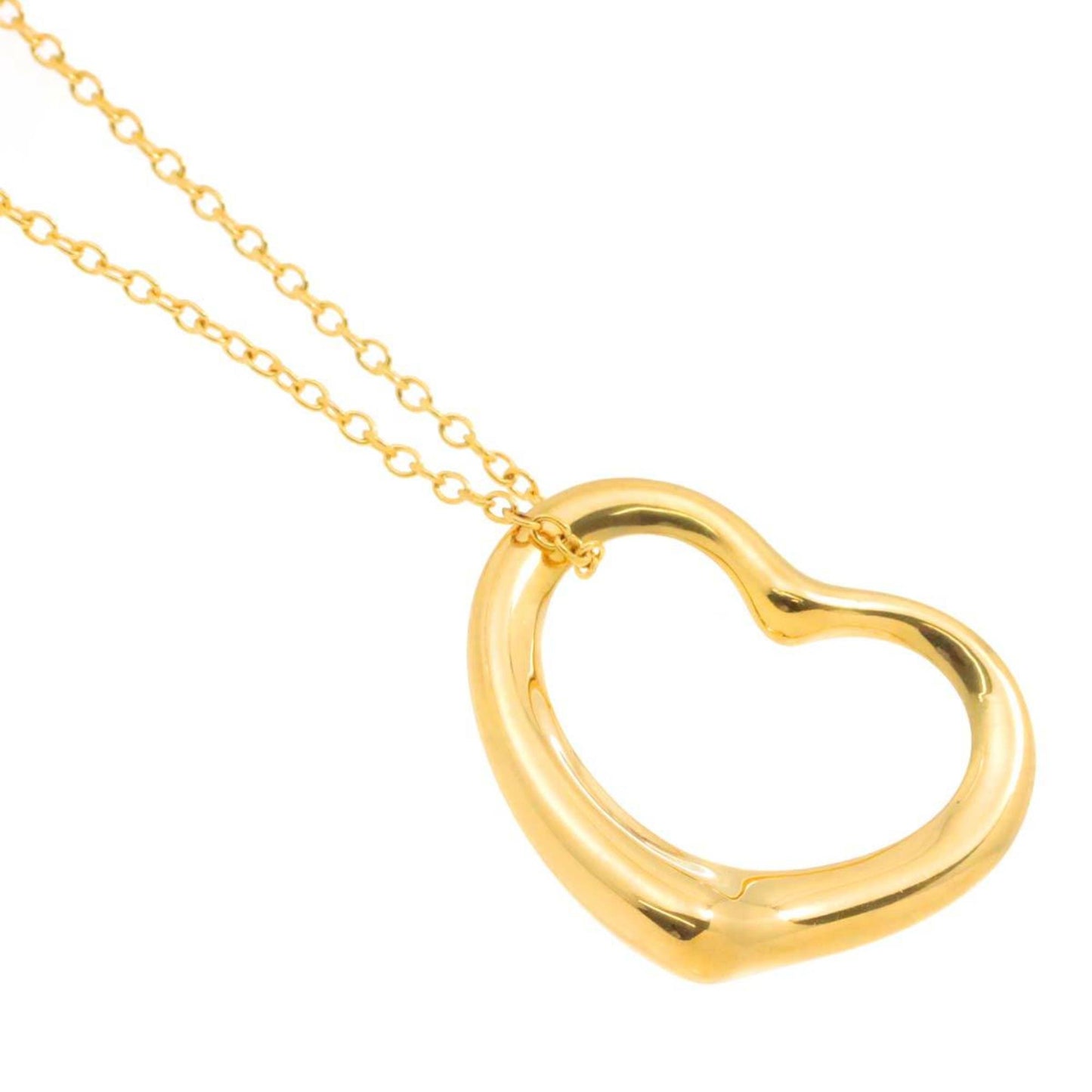 Tiffany & Co Open Heart, Gold, Yellow Gold, necklace