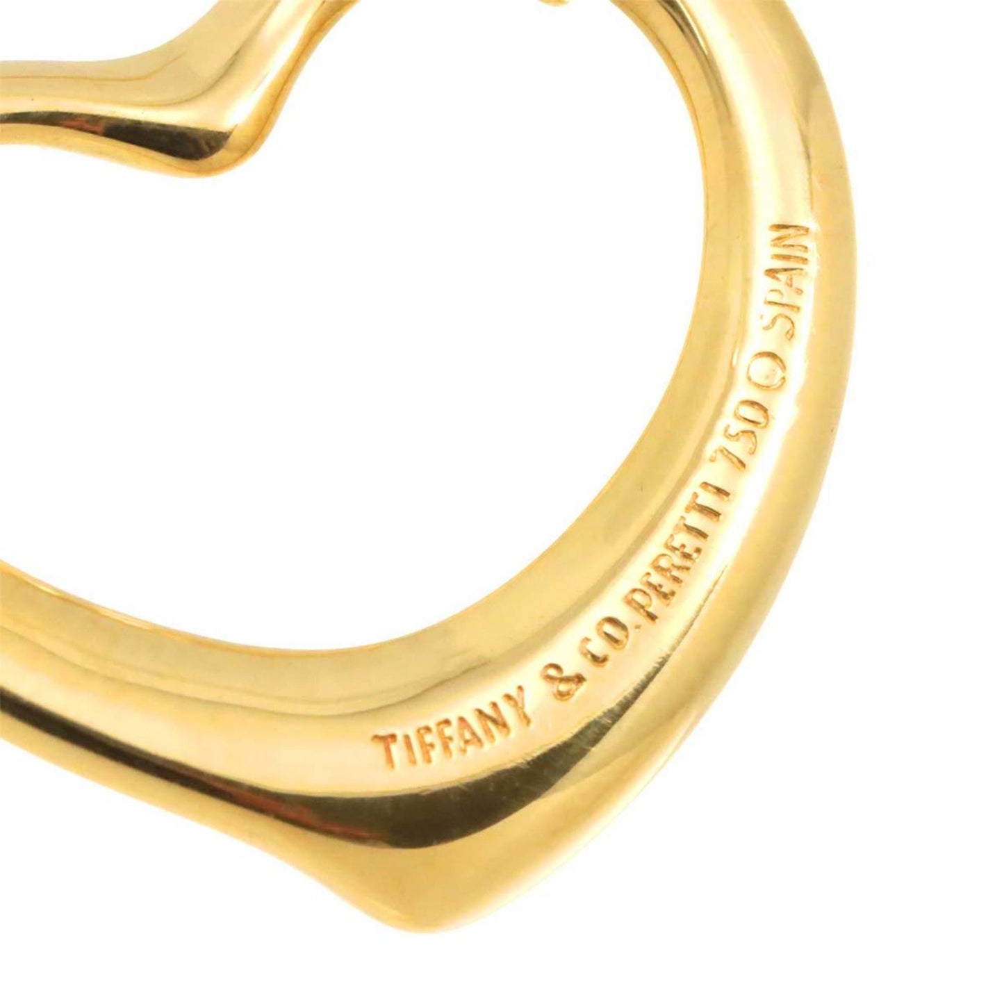 Tiffany & Co Open Heart, Gold, Yellow Gold, necklace