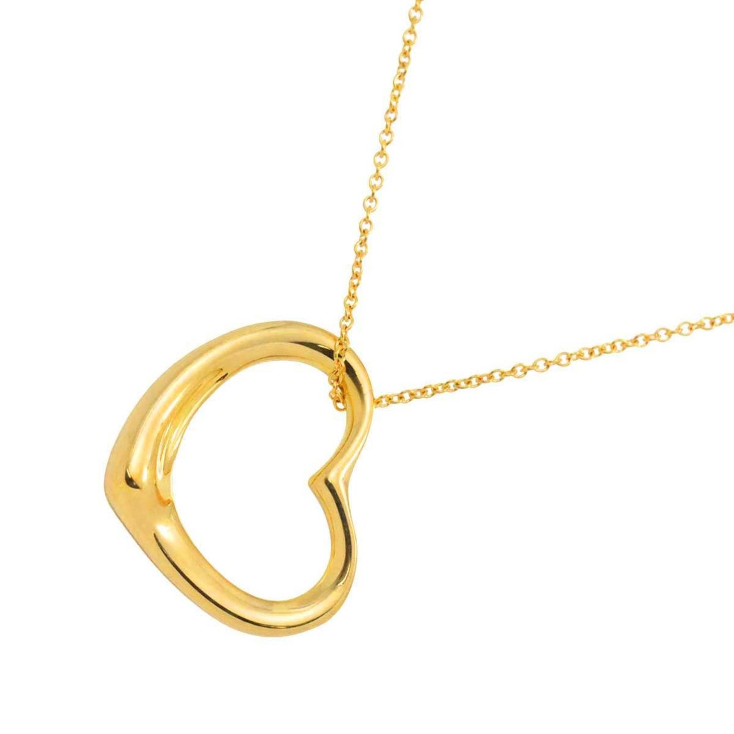 Tiffany & Co Open Heart, Gold, Yellow Gold, necklace