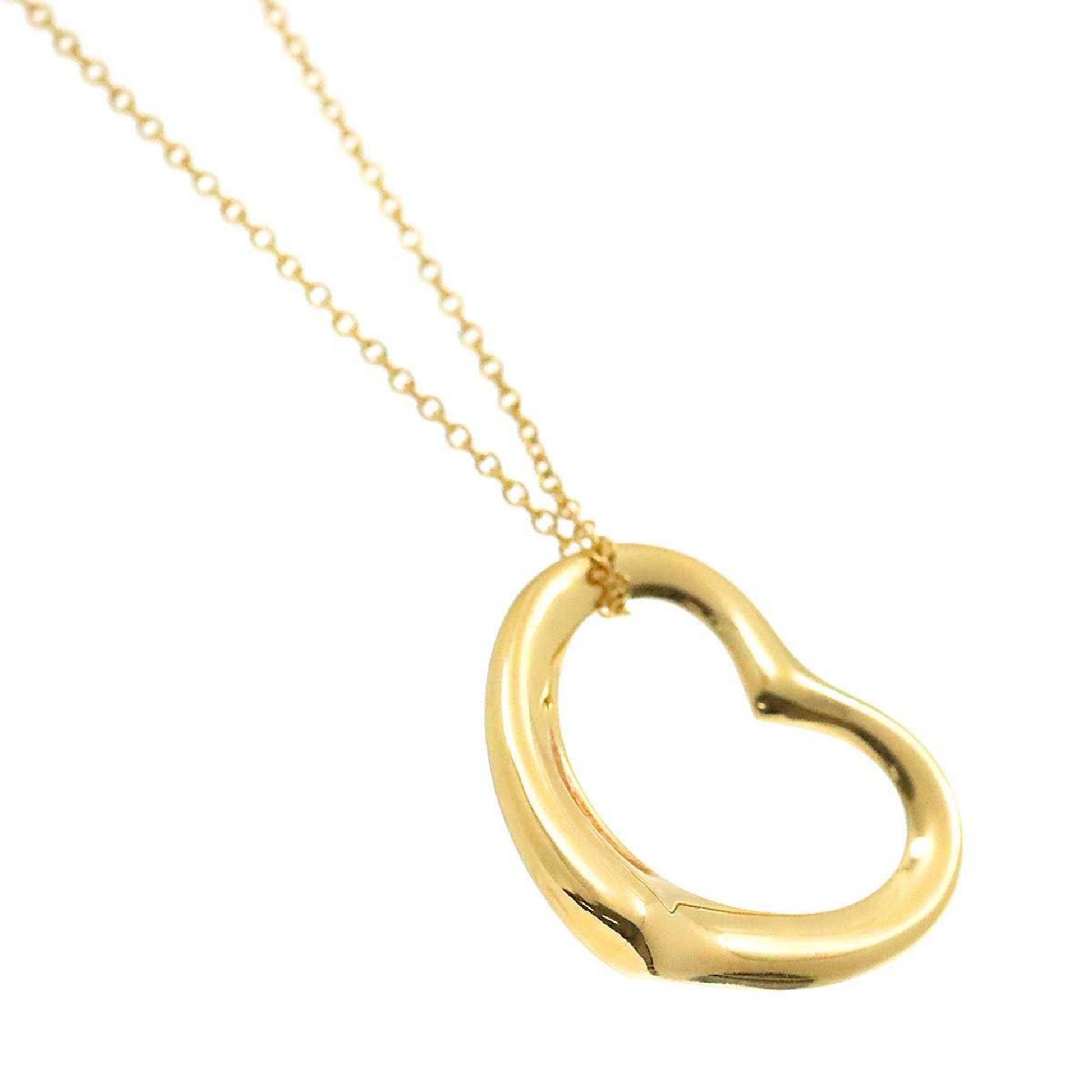 Tiffany & Co Open Heart, Gold, Yellow Gold, necklace