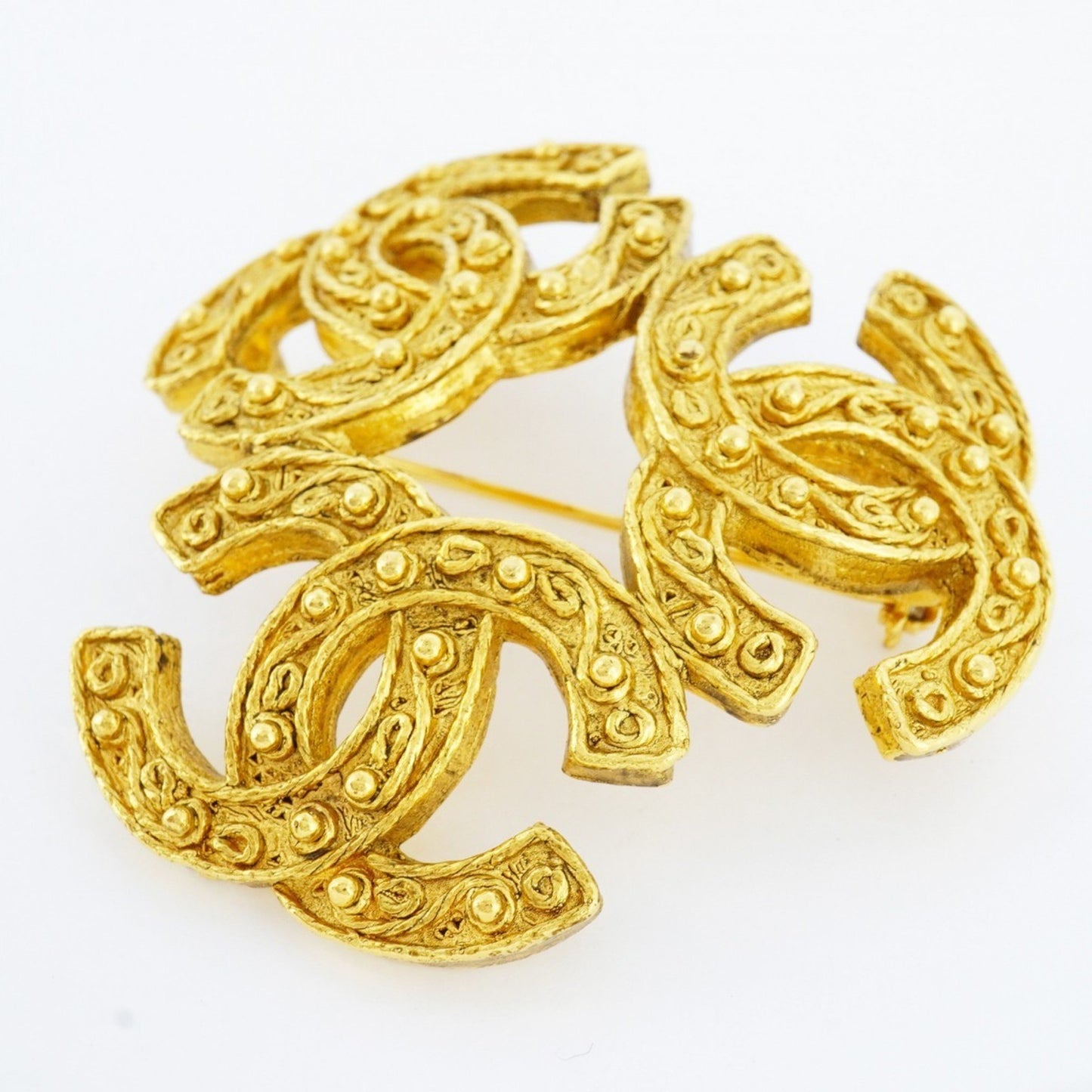 Chanel Coco Mark, Gold, Gold Plated, brooch