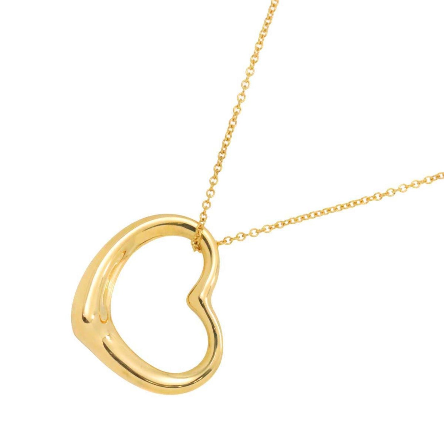 Tiffany & Co Open Heart, Gold, Yellow Gold, necklace