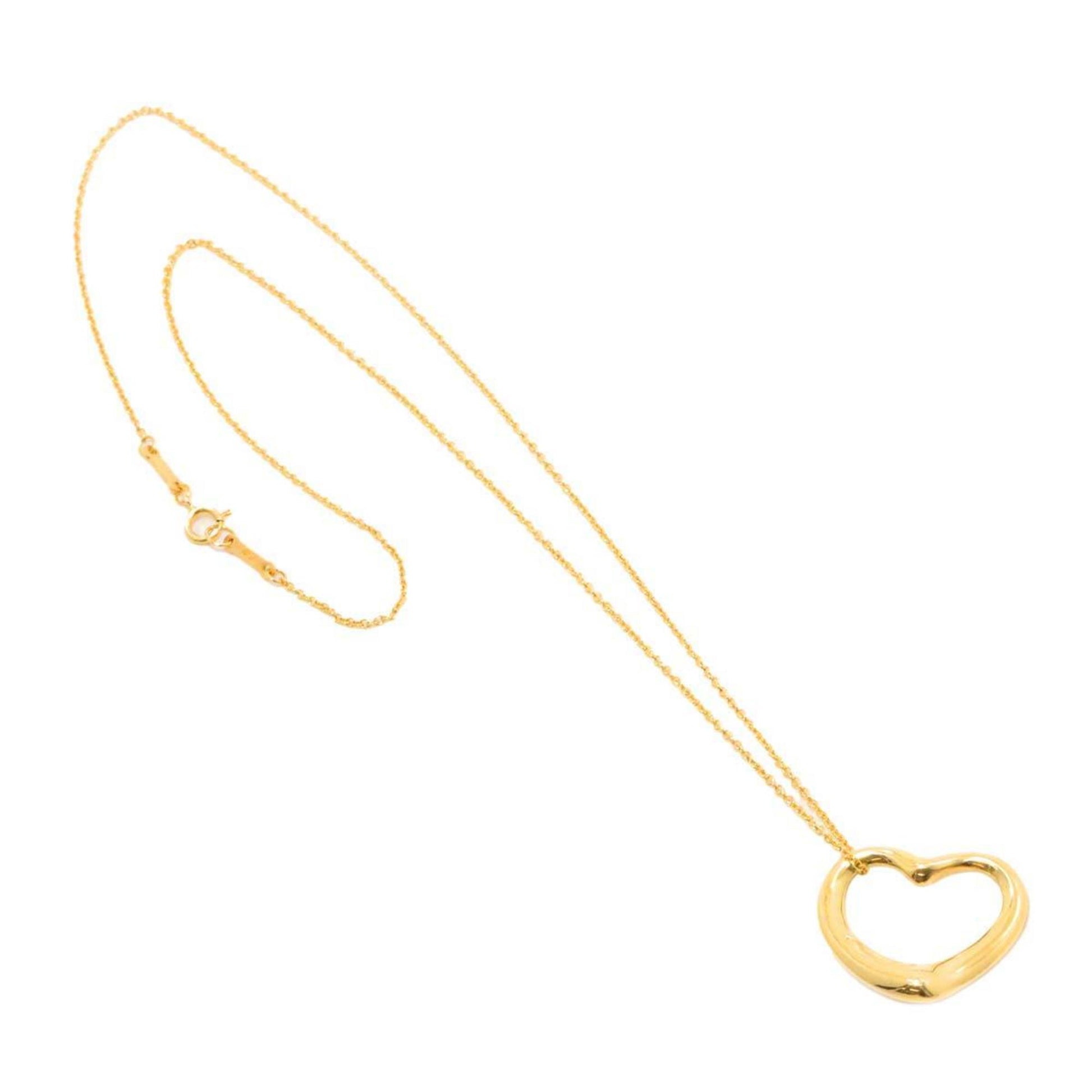 Tiffany & Co Open Heart, Gold, Yellow Gold, necklace