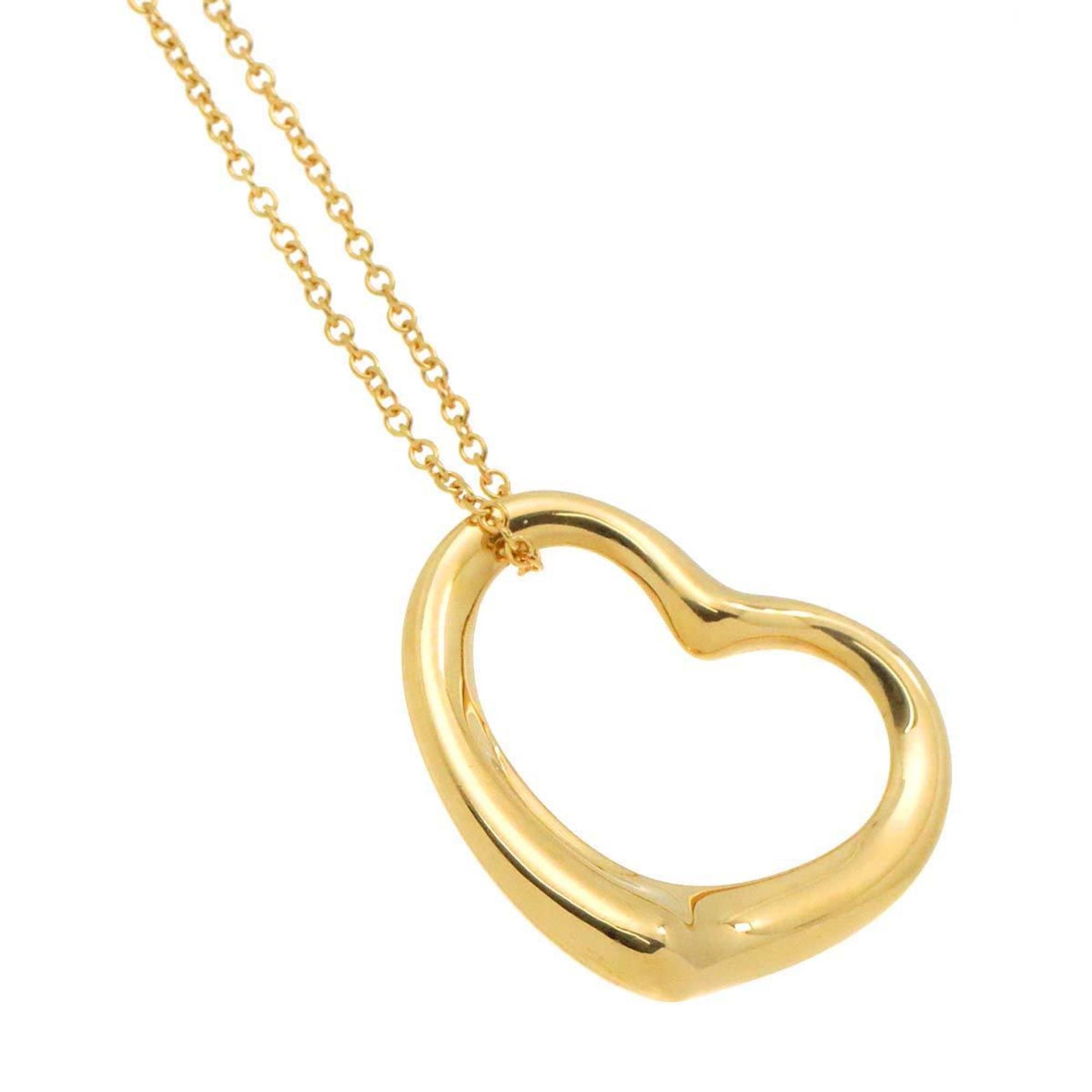 Tiffany & Co Open Heart, Gold, Yellow Gold, necklace