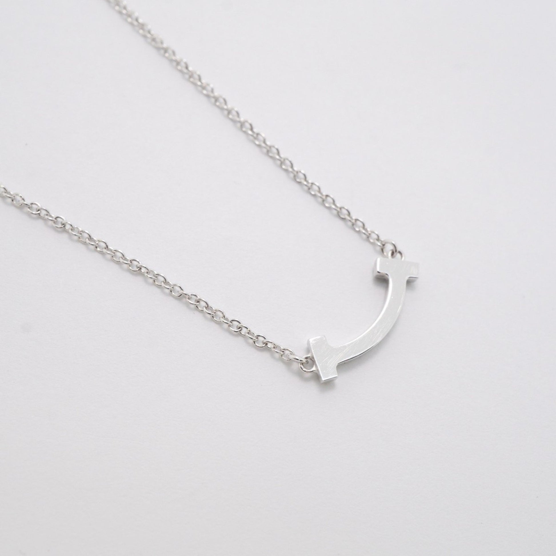 Tiffany & Co T, Silver, White Gold, necklace