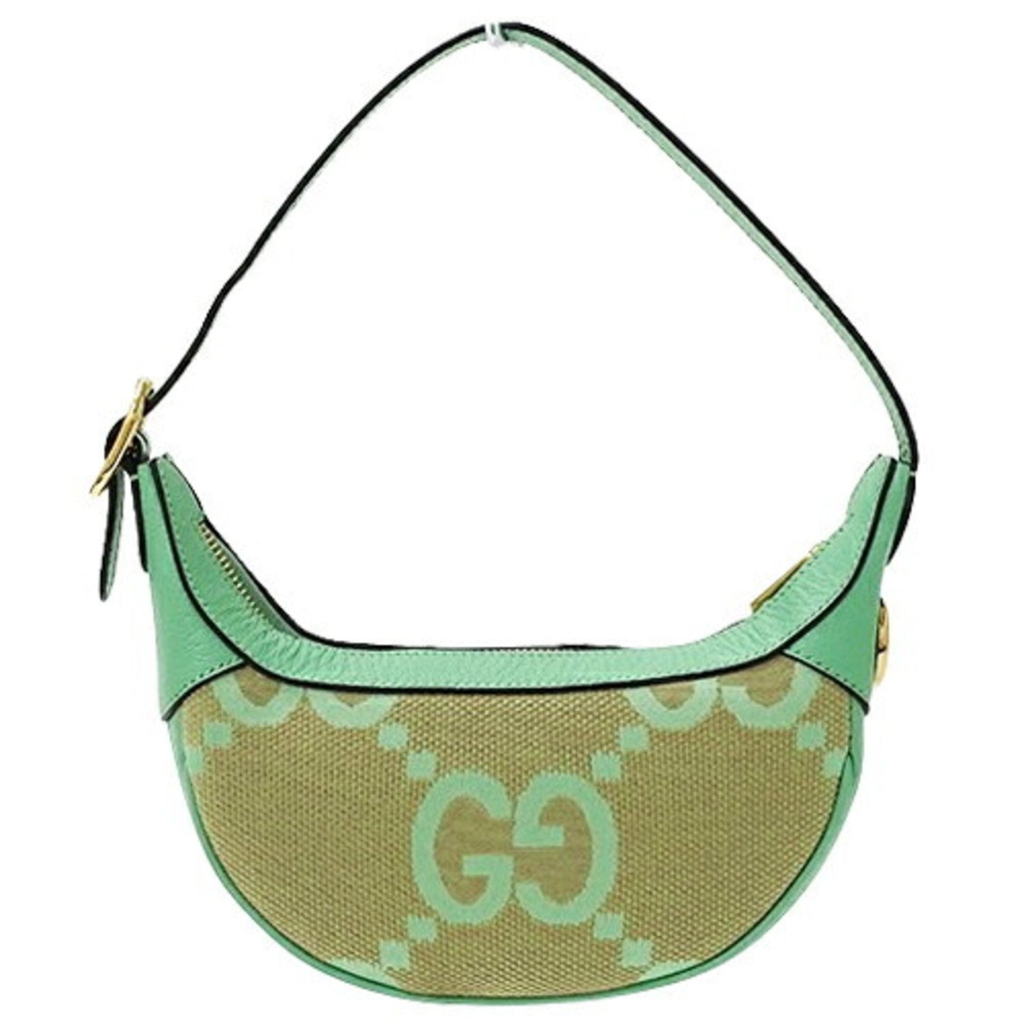 Gucci Ophidia, Green, Canvas, shoulder