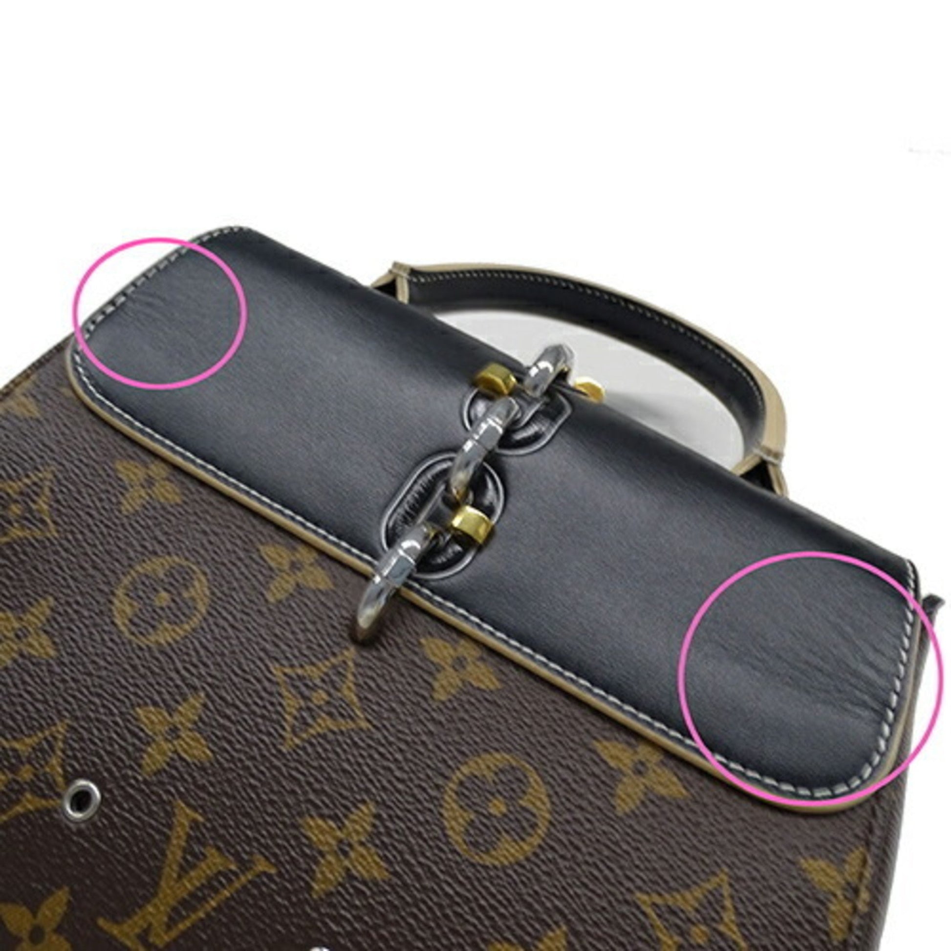 Louis Vuitton Chain It, Brown, Canvas, handbag