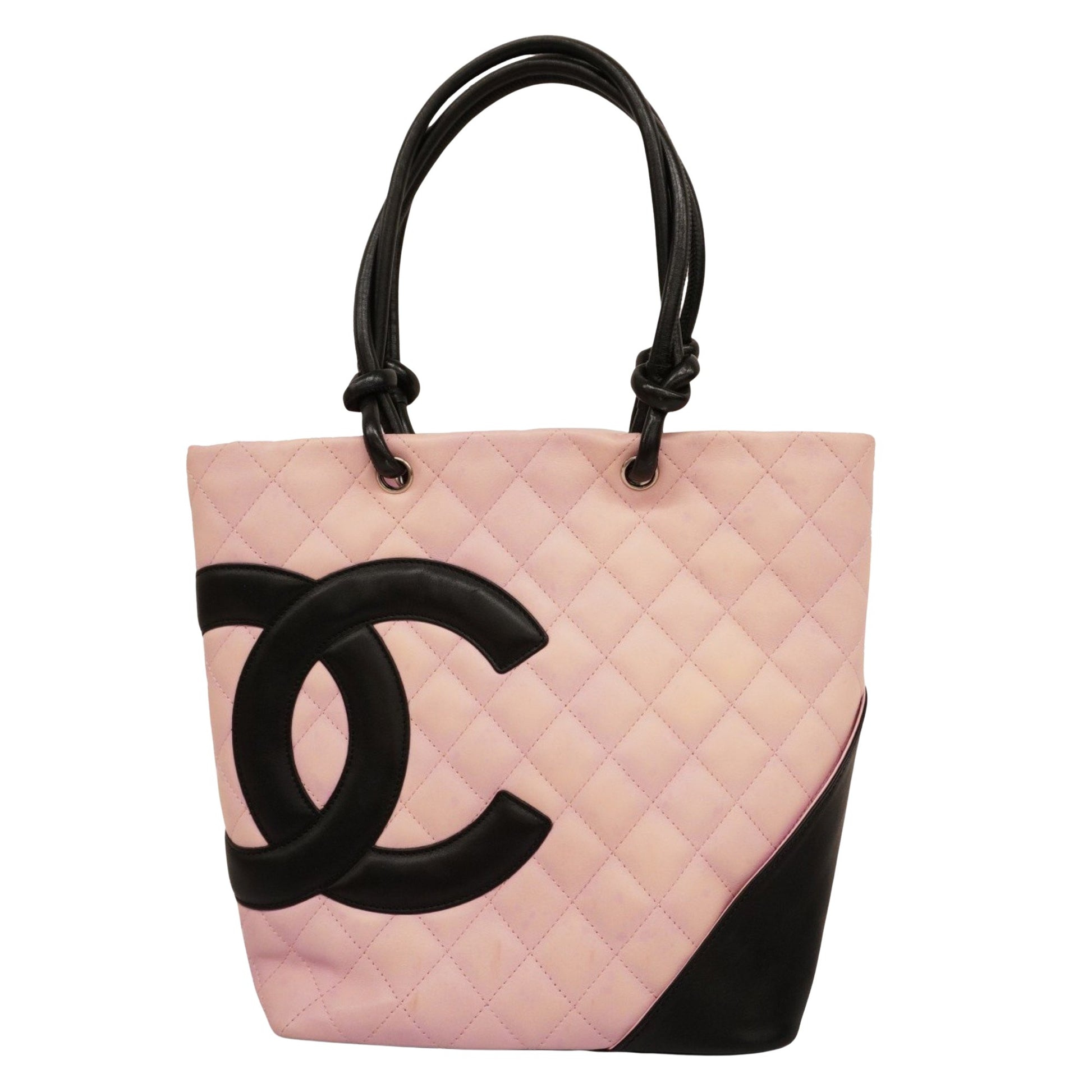 Chanel Cambon line, Pink, Leather, tote