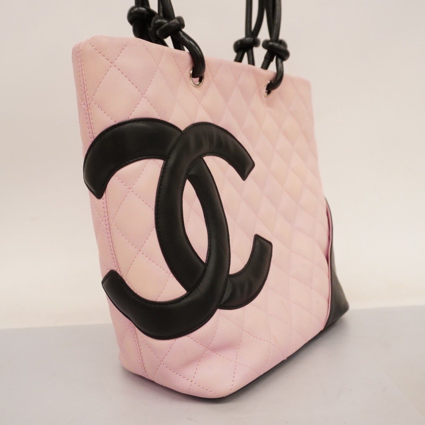 Chanel Cambon line, Pink, Leather, tote