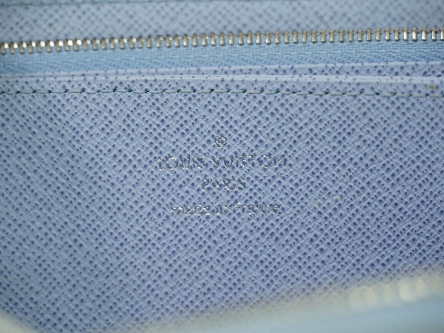 Louis Vuitton Zippy wallet, Blue, Leather, wallet