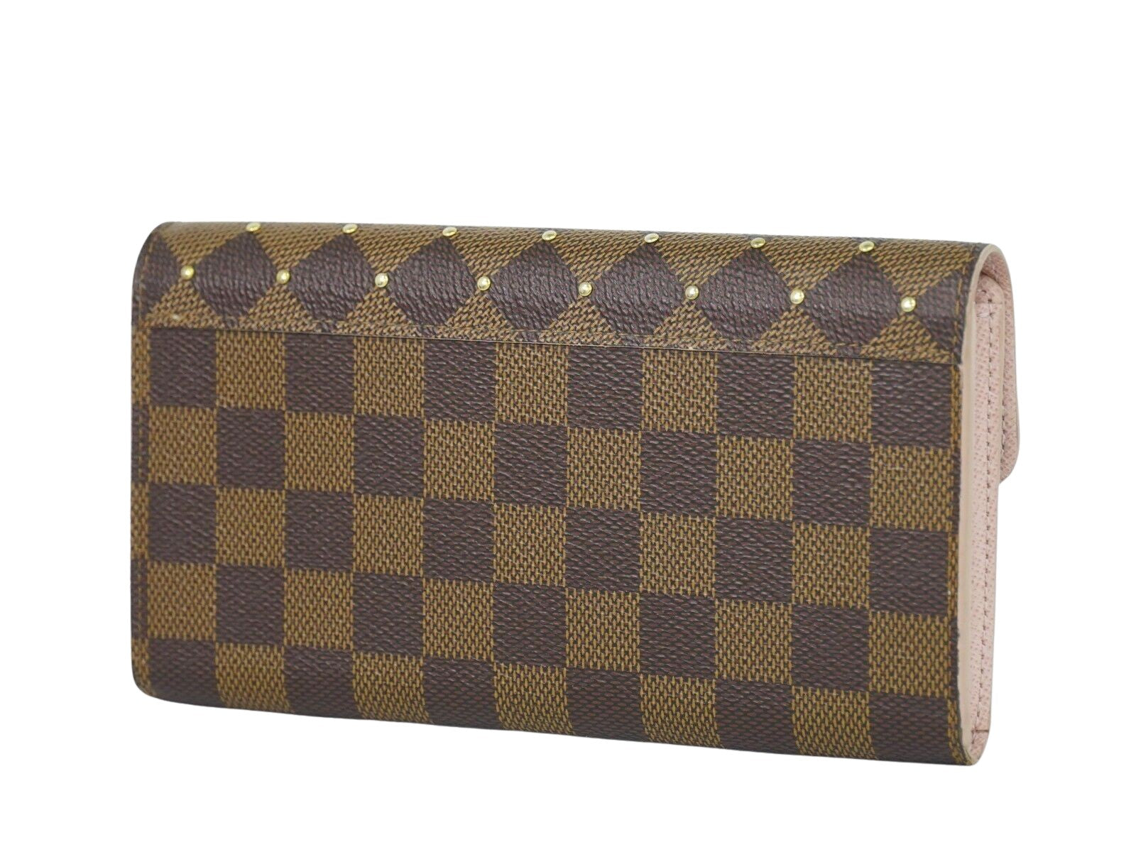 Louis Vuitton Sarah, Brown, Canvas, wallet