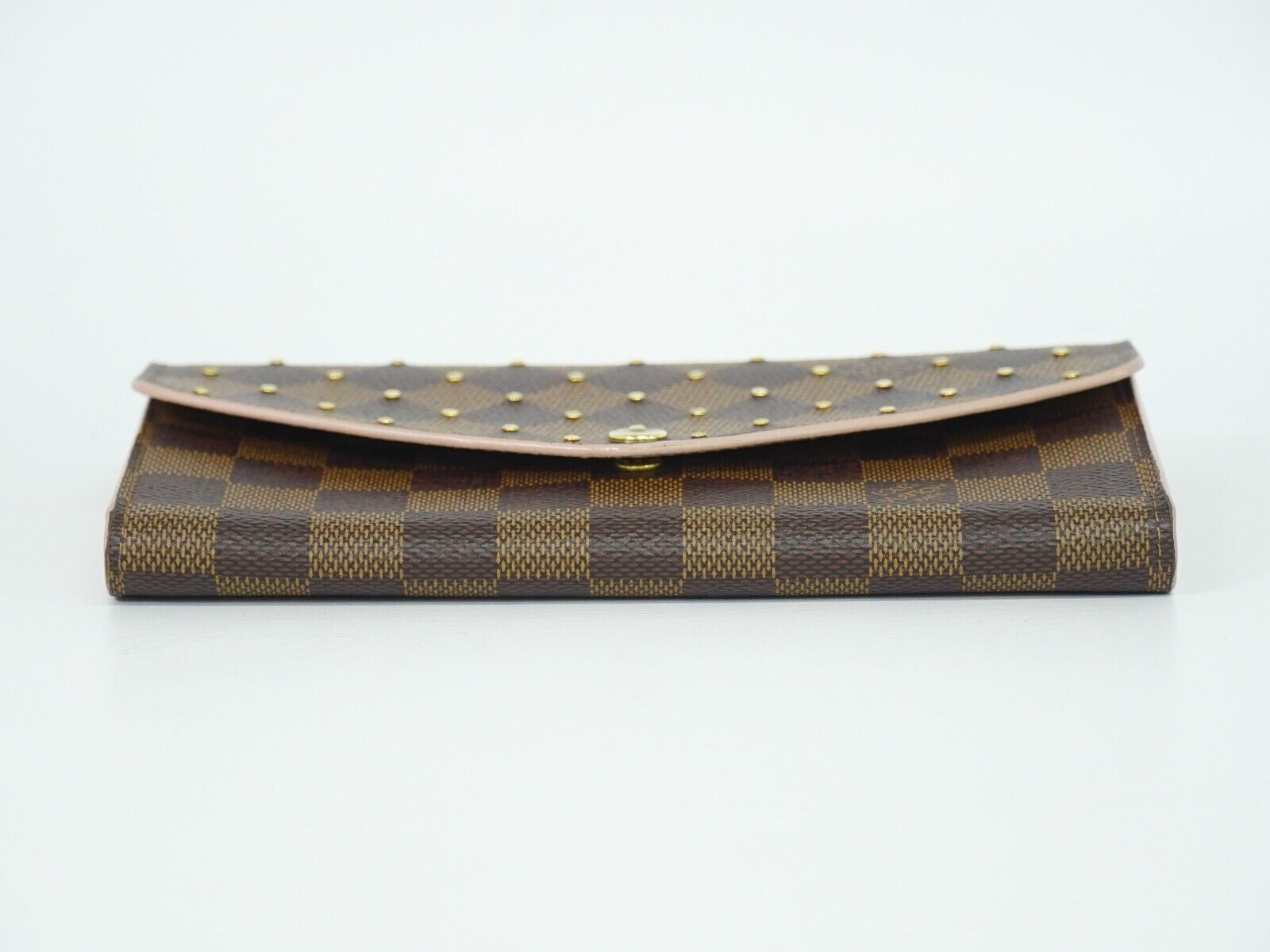 Louis Vuitton Sarah, Brown, Canvas, wallet