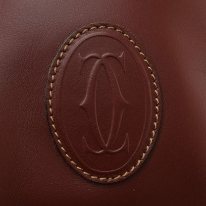 Cartier Must de Cartier, Burgundy, Leather, shoulder