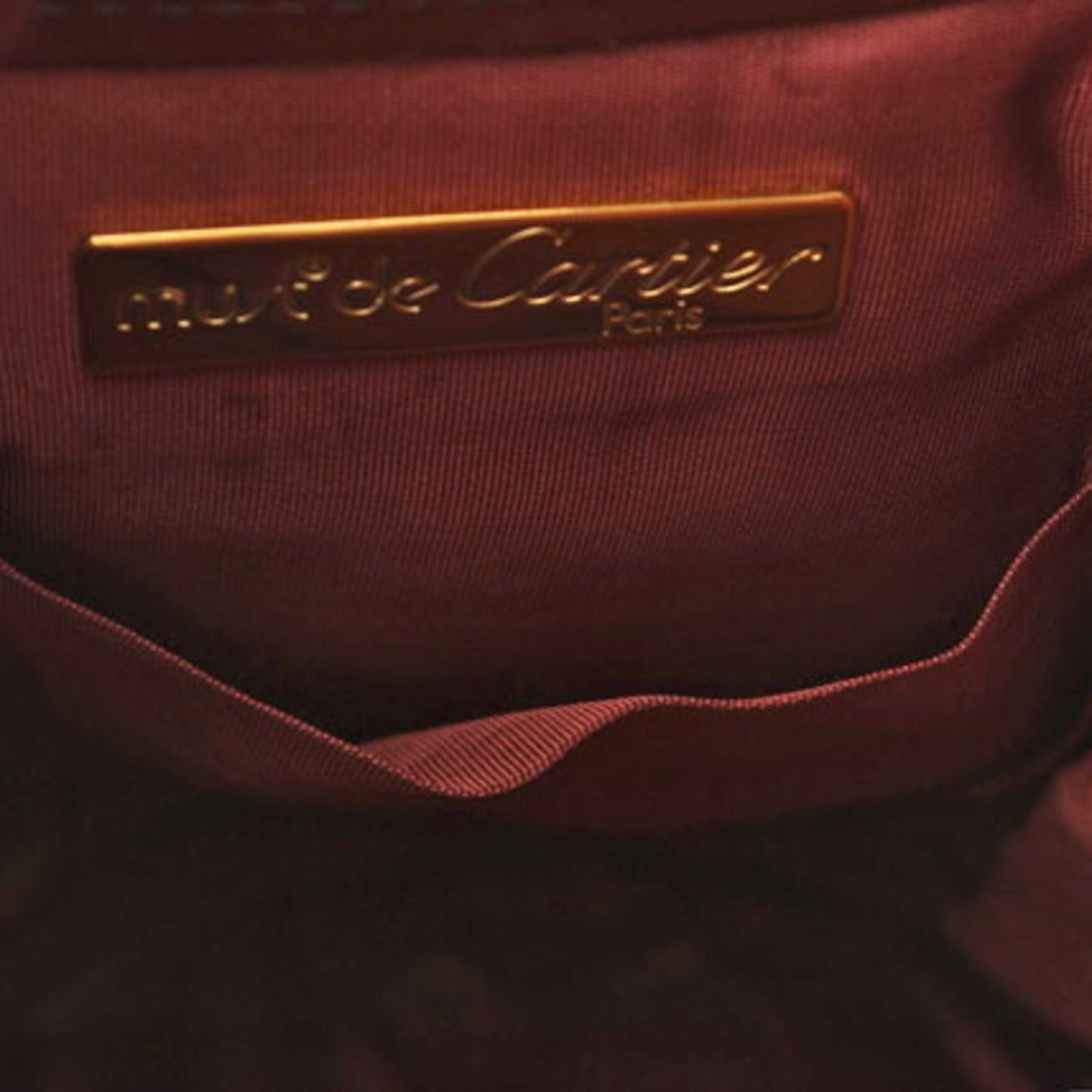 Cartier Must de Cartier, Burgundy, Leather, shoulder