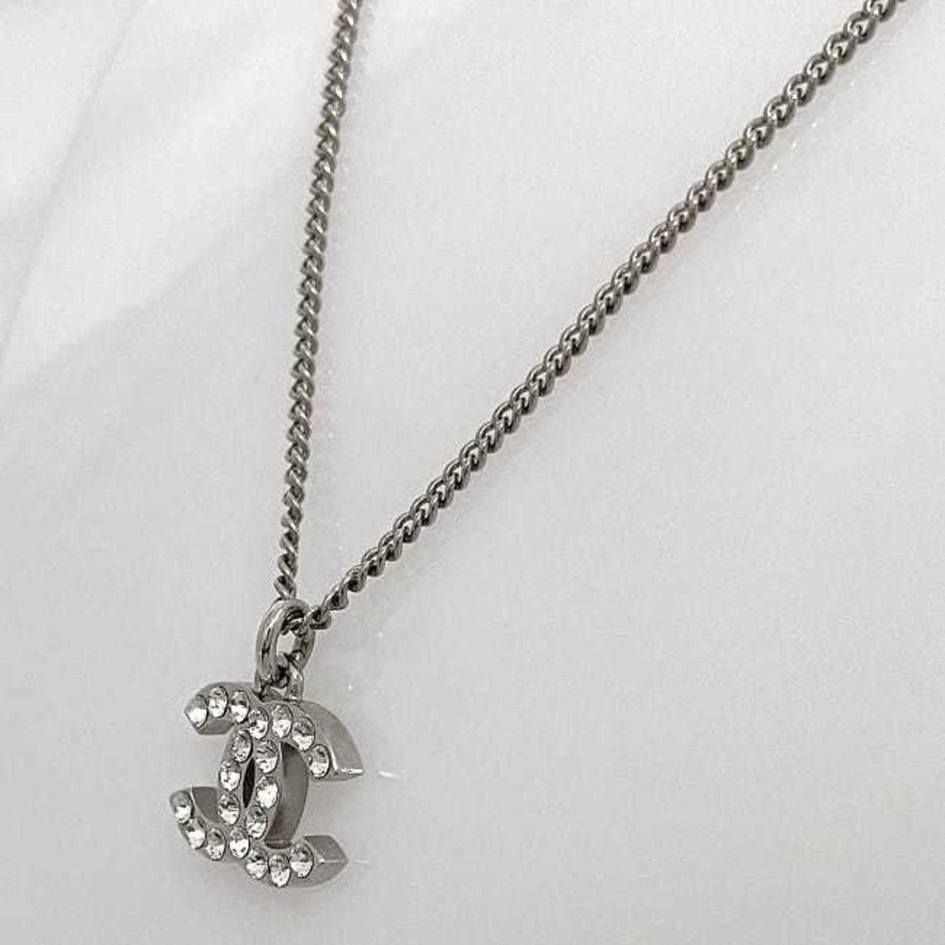 Chanel Coco Mark, Silver, Metal, necklace