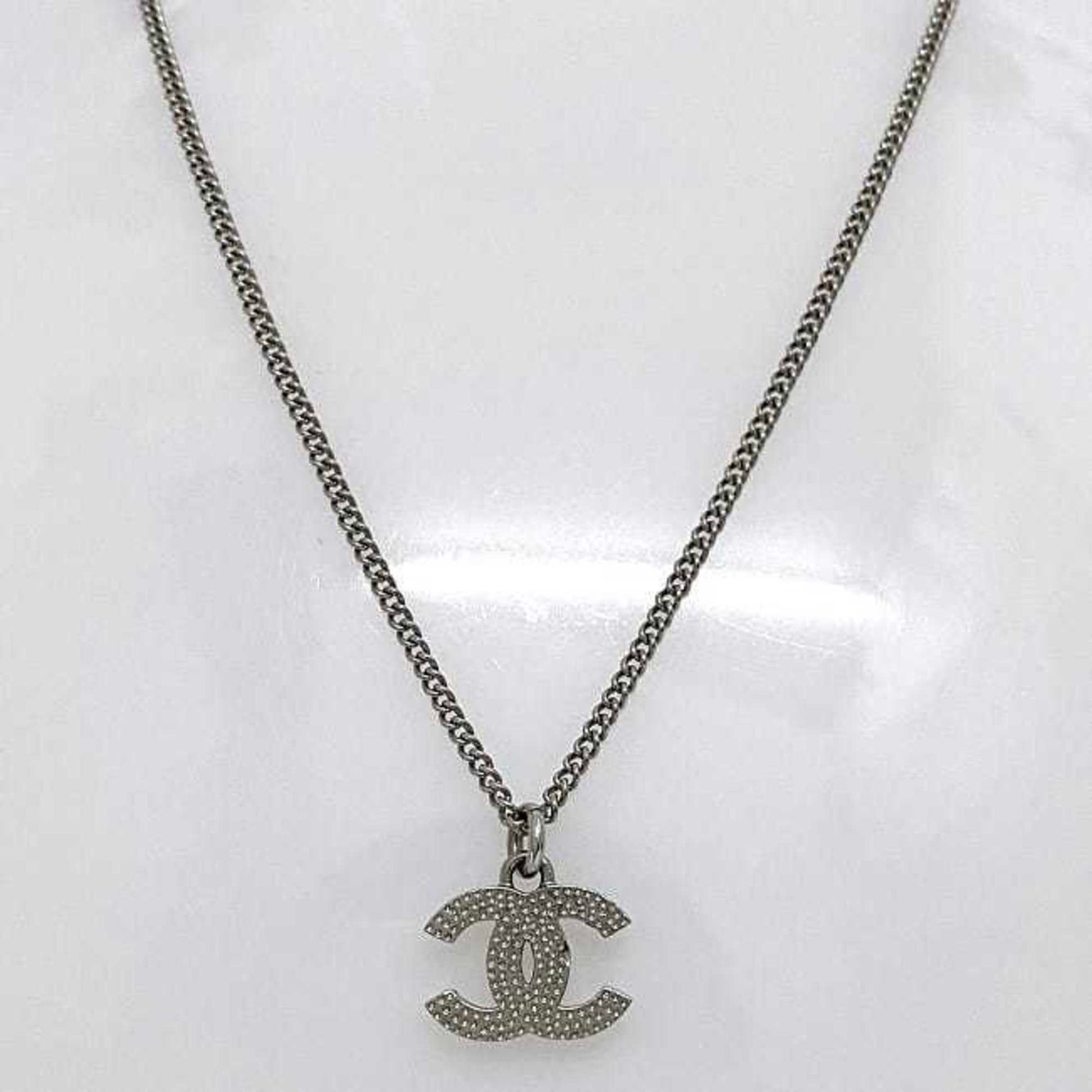 Chanel Coco Mark, Silver, Metal, necklace