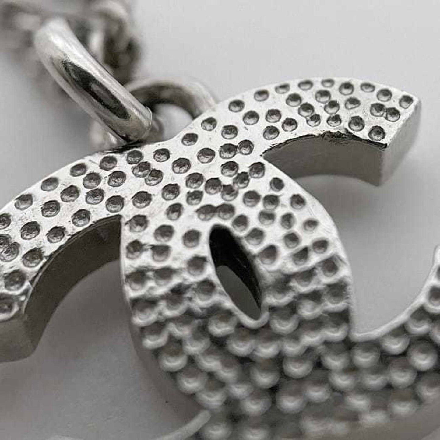 Chanel Coco Mark, Silver, Metal, necklace