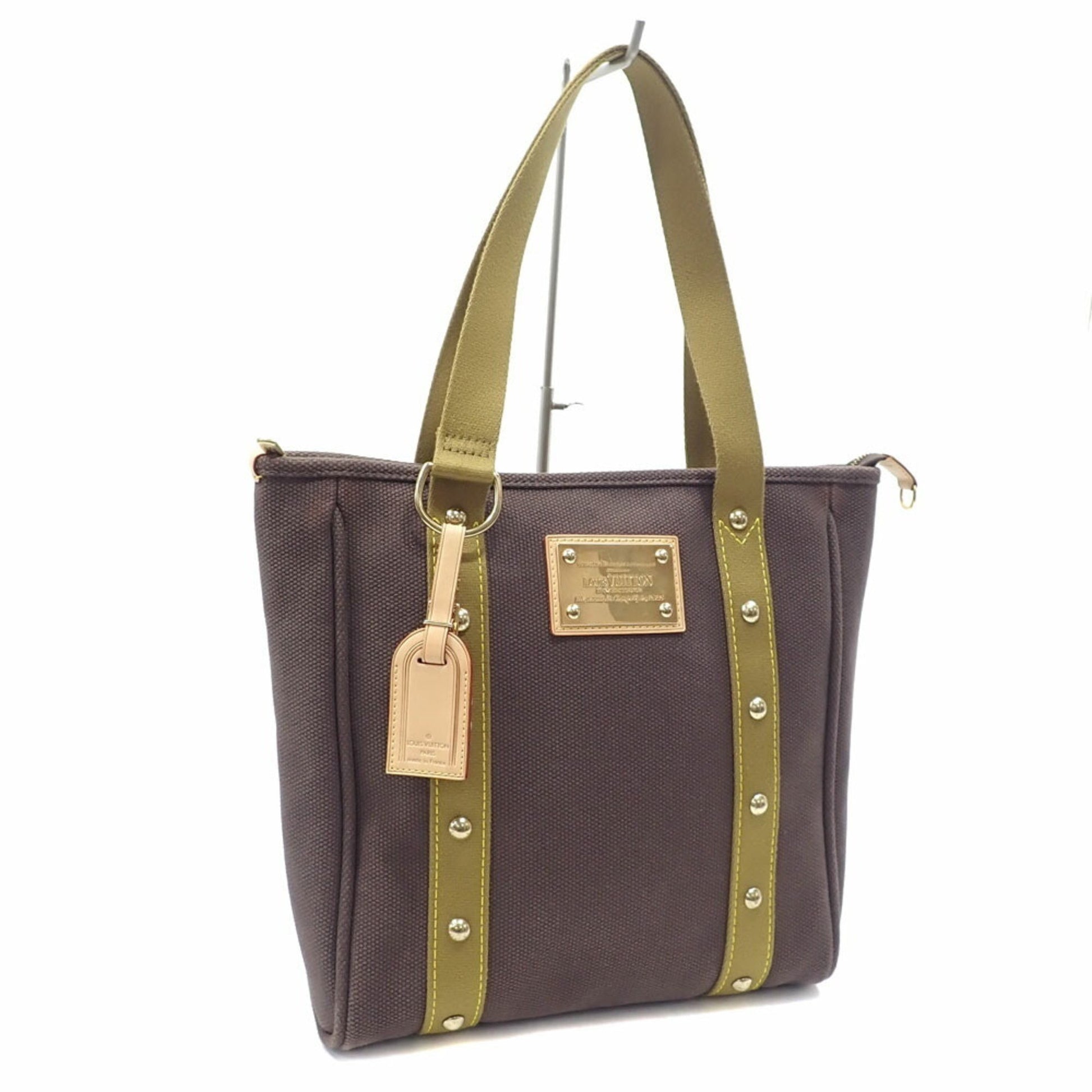 Louis Vuitton Antigua, Brown, Canvas, tote