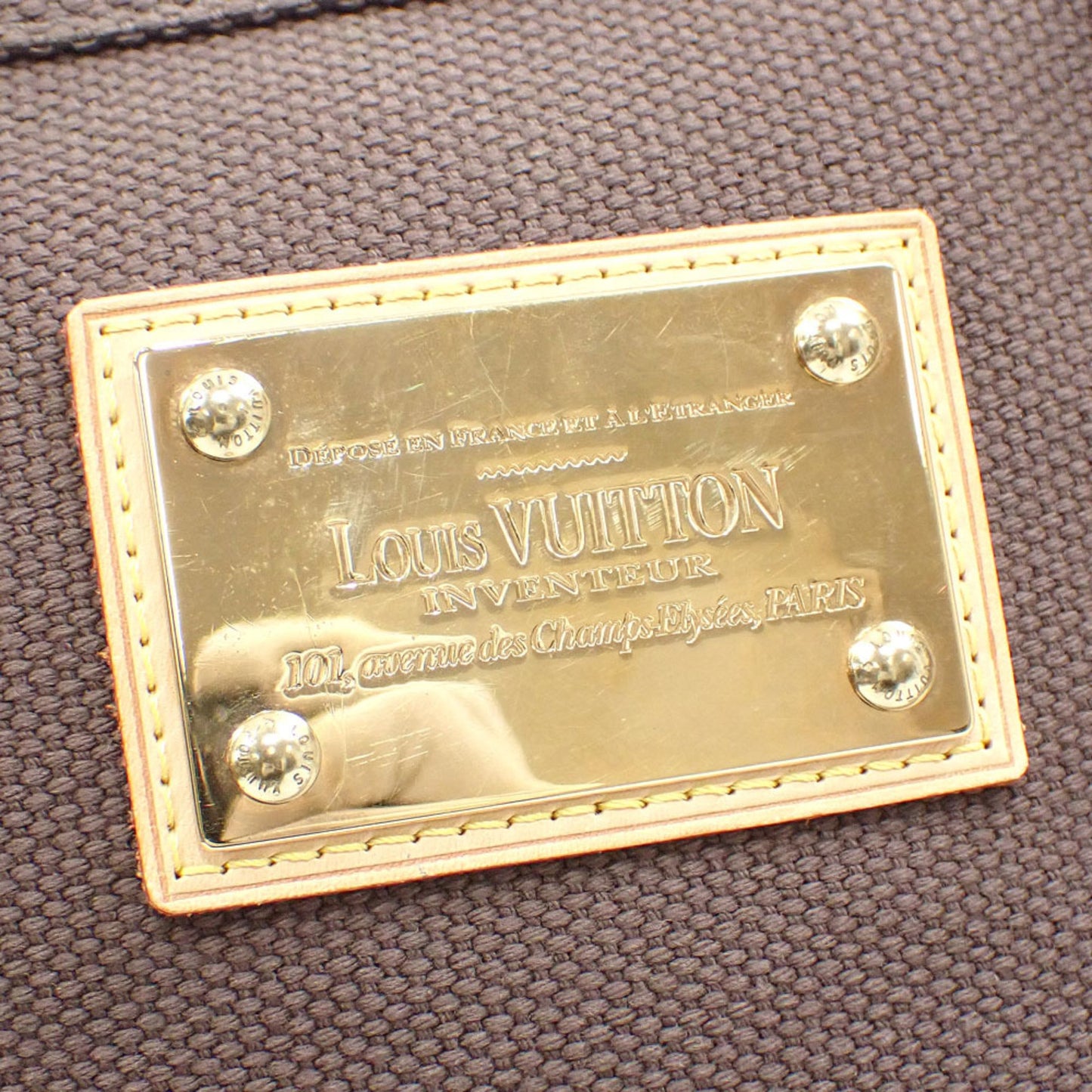 Louis Vuitton Antigua, Brown, Canvas, tote